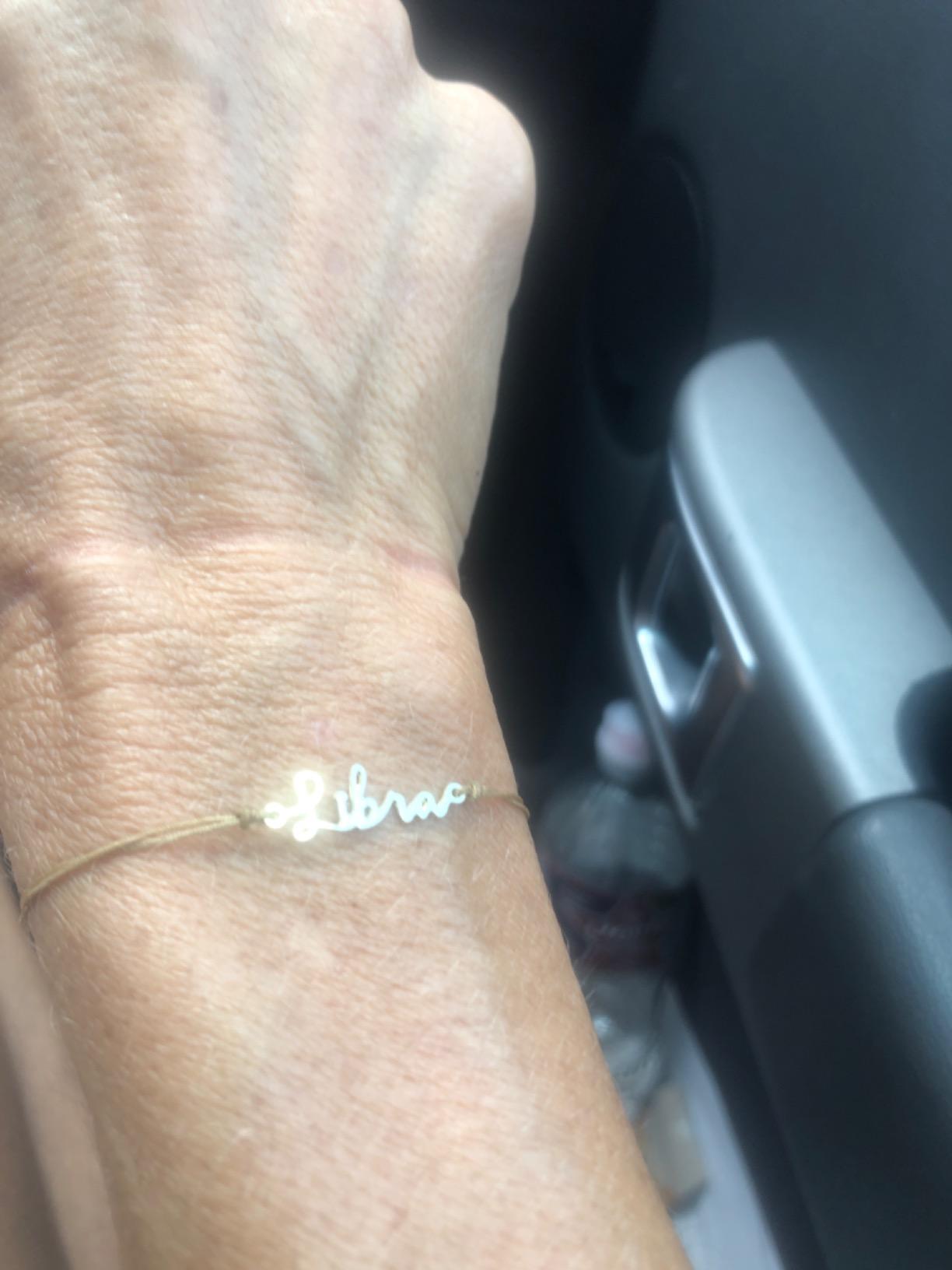 Lucky Feather Zodiac Bracelet - 14K Gold-Dipped Zodiac Constellation Celestial Sign Bracelet - Birthday Gifts for Women and Teenagers on Adjustable 7