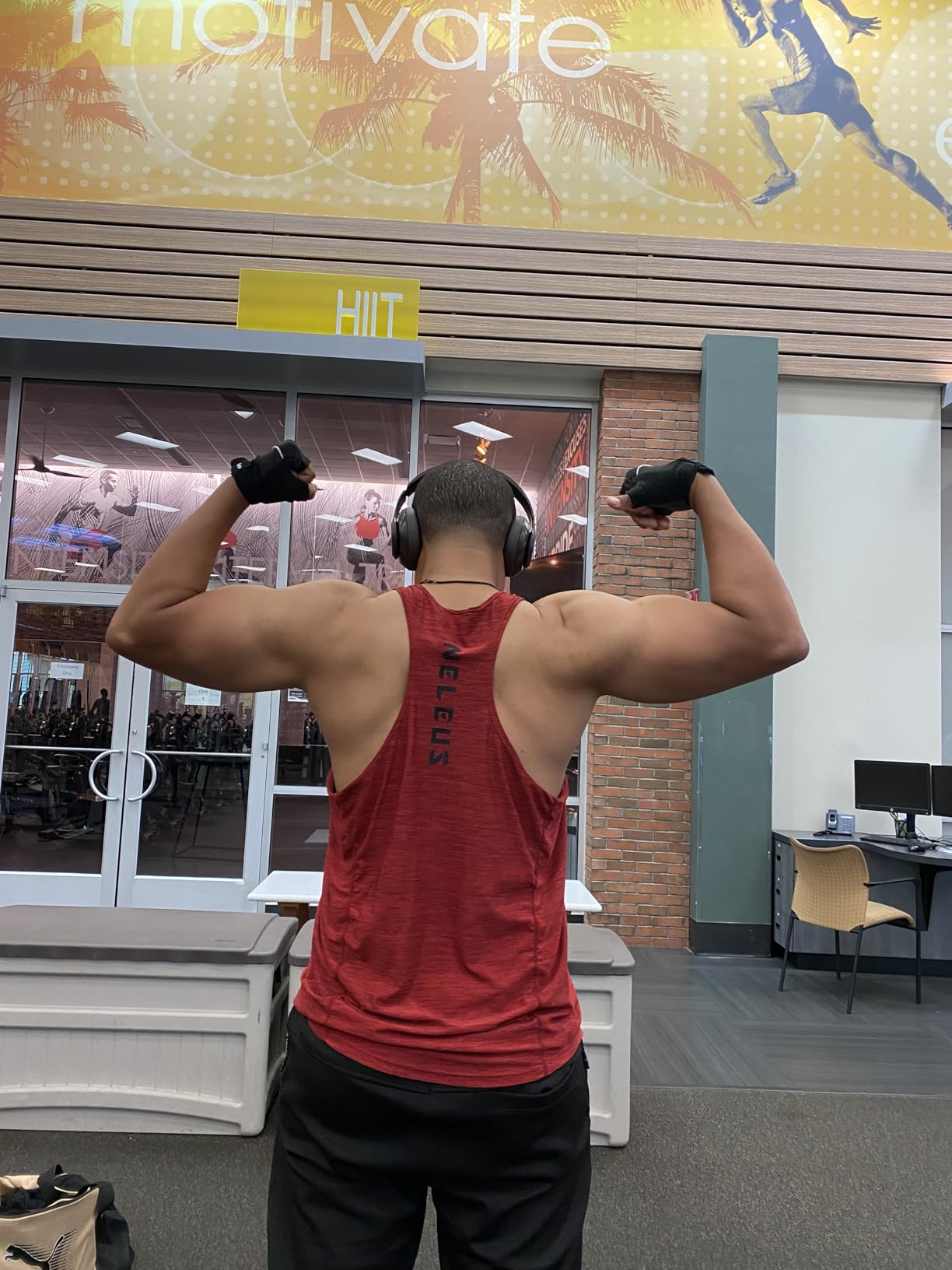 NELEUS Men's 3 Pack Running Tank Top Dry Fit Y-Back Athletic Workout Tank Tops - Customer Photo 2