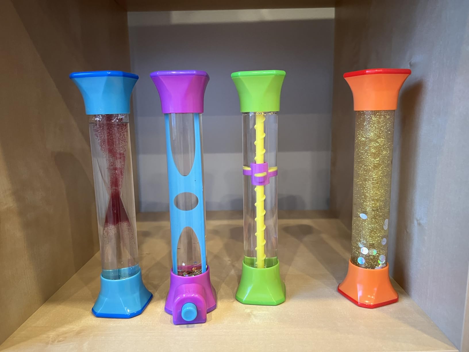 hand2mind Sensory Fidget Tubes, Sensory Toys, Travel Toys, Quiet Fidgets for Classroom, Calm Down Corner Supplies, Anxiety Relief Items for Kids - Customer Photo 1