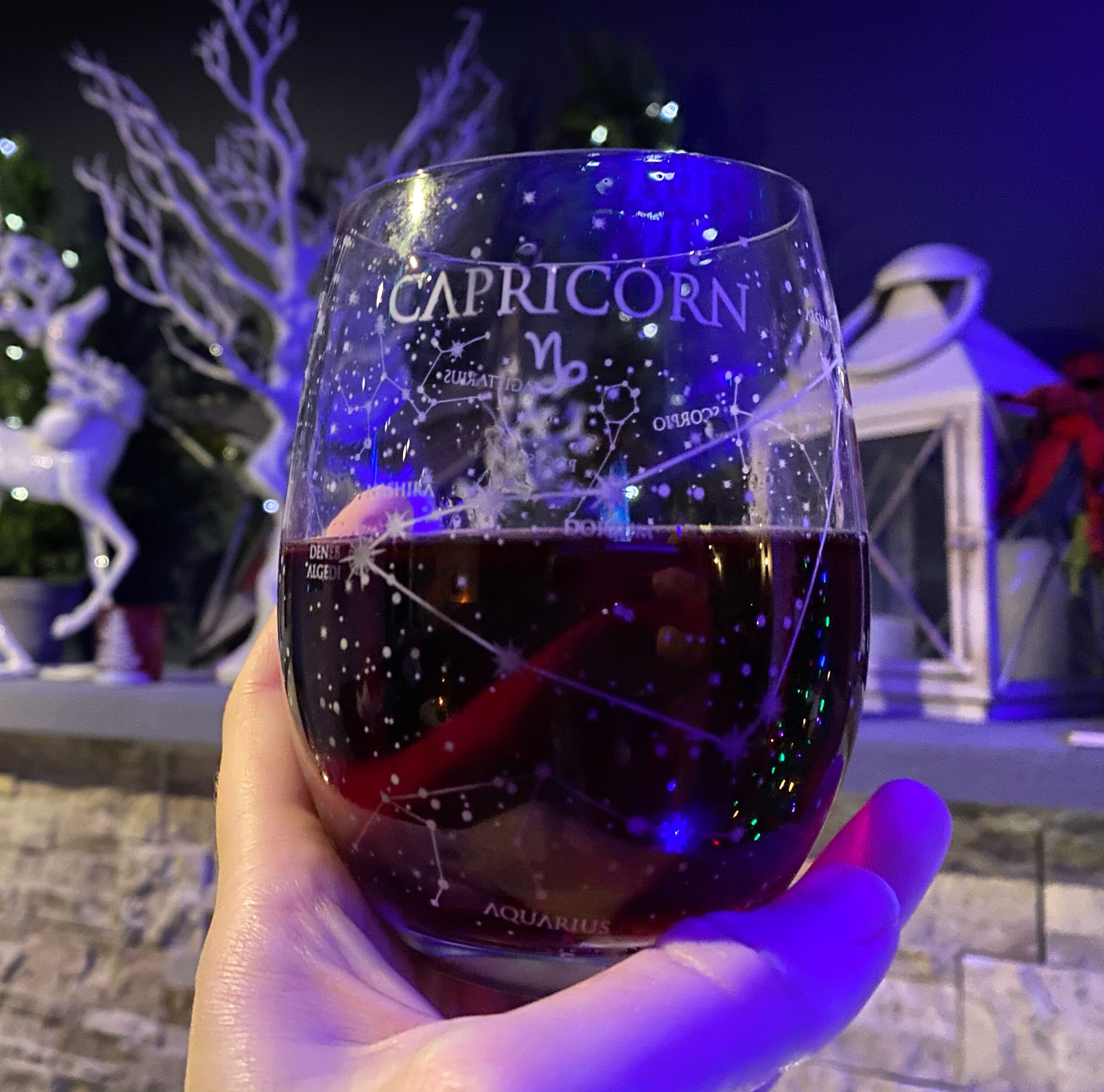 Greenline Goods Virgo Stemless Wine Glasses Zodiac Virgo Set Hand Etched 15 oz (Set of 2) - Astrology Sign Glassware - Customer Photo 1