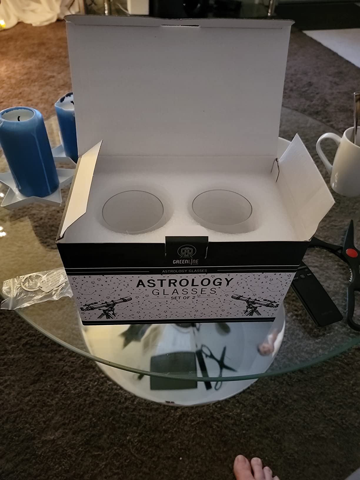 Greenline Goods Capricorn Stemless Wine Glasses Zodiac Capricorn Set Hand Etched 15 oz (Set of 2) - Astrology Sign Glassware - Customer Photo 2