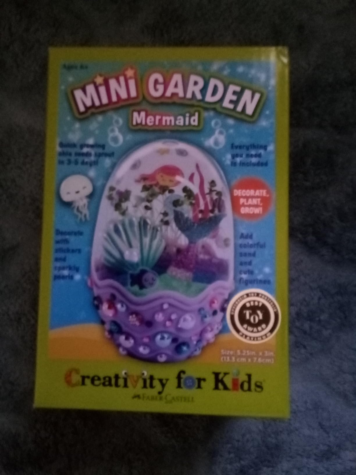 Creativity for Kids Mini Garden: Mermaid Terrarium Kit - Mermaid Gifts for Girls, Crafts and Toys, Holiday Stocking Stuffers for Kids (Ages 6+) - Customer Photo 1