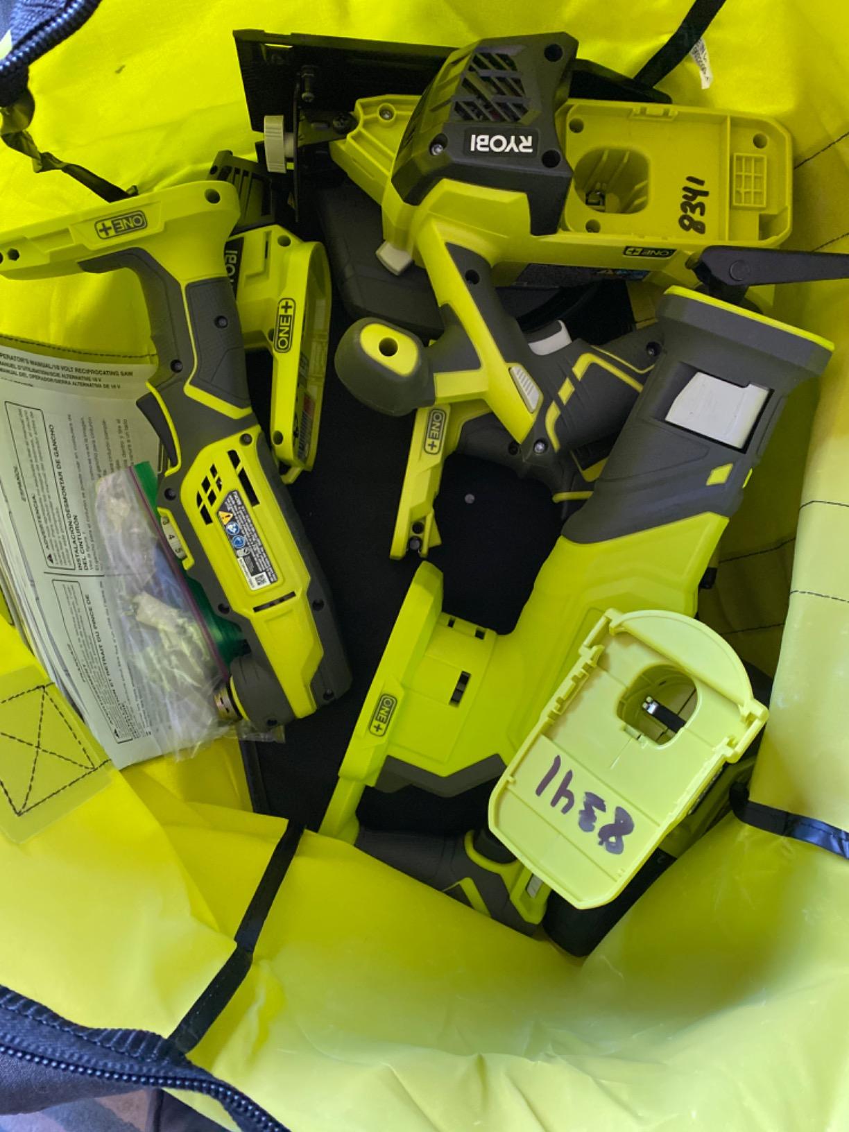 RYOBI P1819 18V One+ Lithium Ion Combo Kit (6 Tools: Drill/Driver, Impact Driver, Reciprocating Saw, Circular Saw, Multi-Tool, LED Worklight, 4.0 Ah & 1.5 Ah Battery, Charger, Bag) Customer Review RYOBI P1819 18V One+ Lithium Ion Combo Kit (6 Tools: Drill/Driver, Impact Driver, Reciprocating Saw, Circular Saw, Multi-Tool, LED Worklight, 4.0 Ah & 1.5 Ah Battery, Charger, Bag) - Customer Photo 2