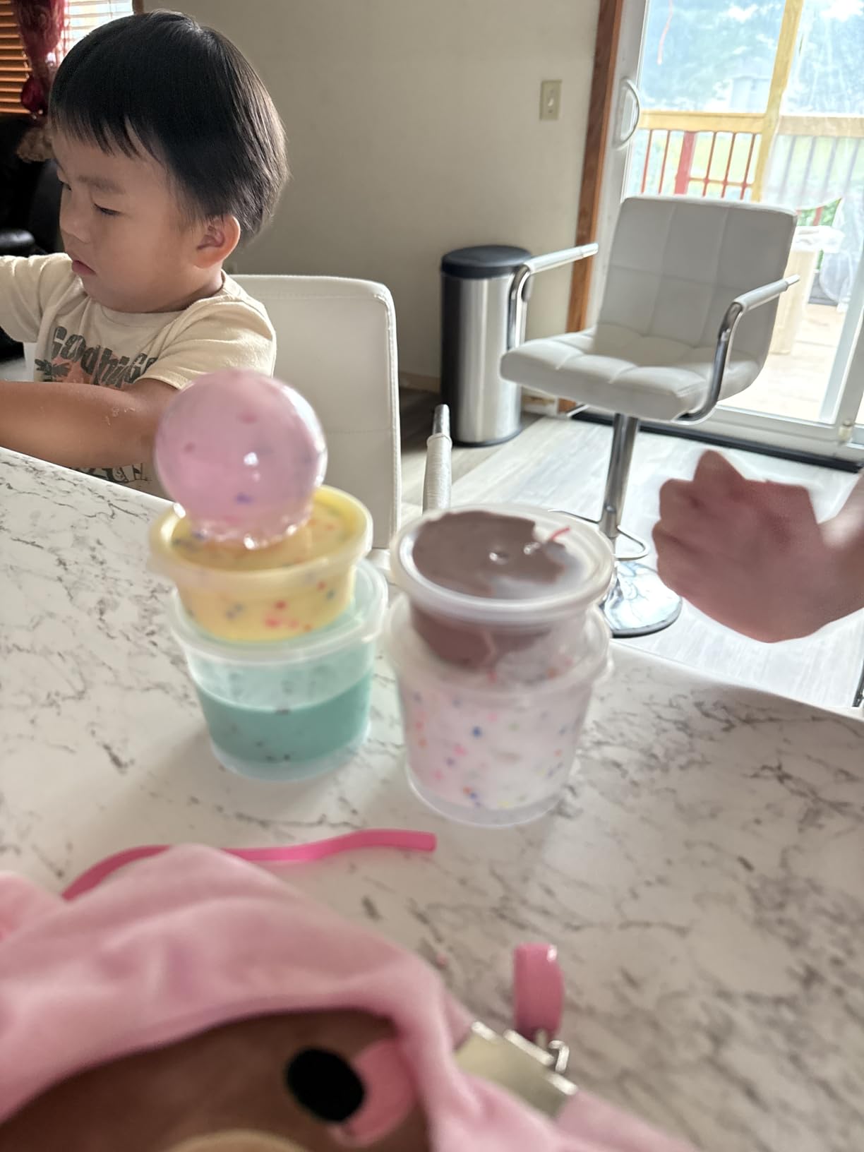 Original Stationery Ice Cream Slime Kit for Girls, DIY Cherry-Scented Slime Making Set with 31 Pieces, Fun Arts and Crafts for Kids Ages 8–12, Christmas and Holiday Gift - Customer Photo 1