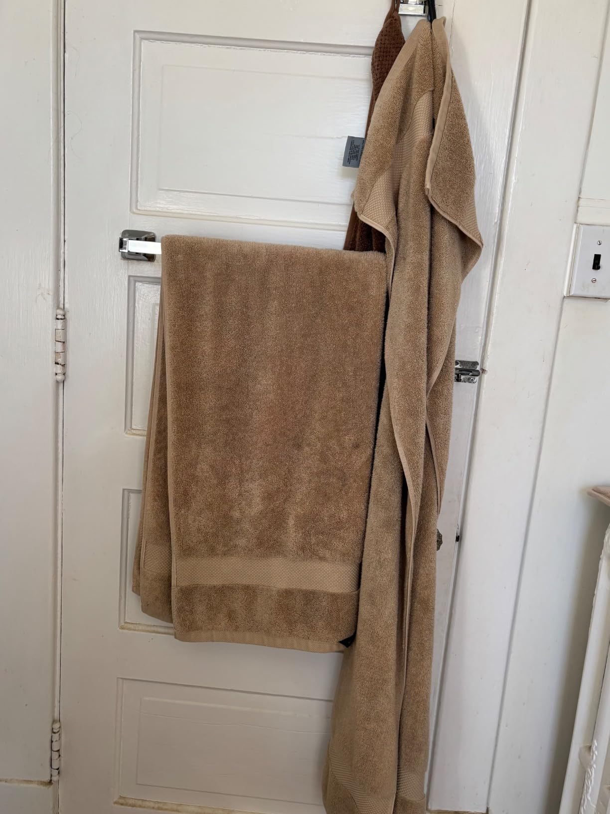 White Classic Luxury Bath Sheets Towels for Adults Extra Large 35x70 Inch - 700 GSM Turkish Cotton, Highly Absorbent | Hotel Collection | 2 Pack - Customer Photo 5