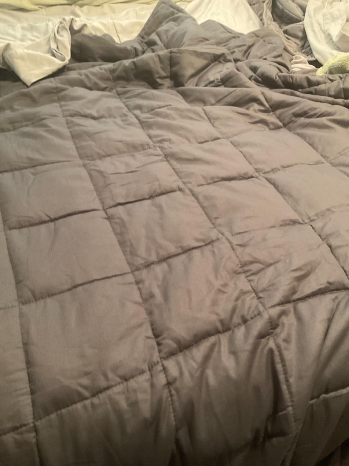 Royal Therapy Weighted Blanket Adults Bed (20lb, 48x78', Twin/Full Size Comfort) 100% Calming Cotton Blanket with Glass Beads - Customer Photo 2