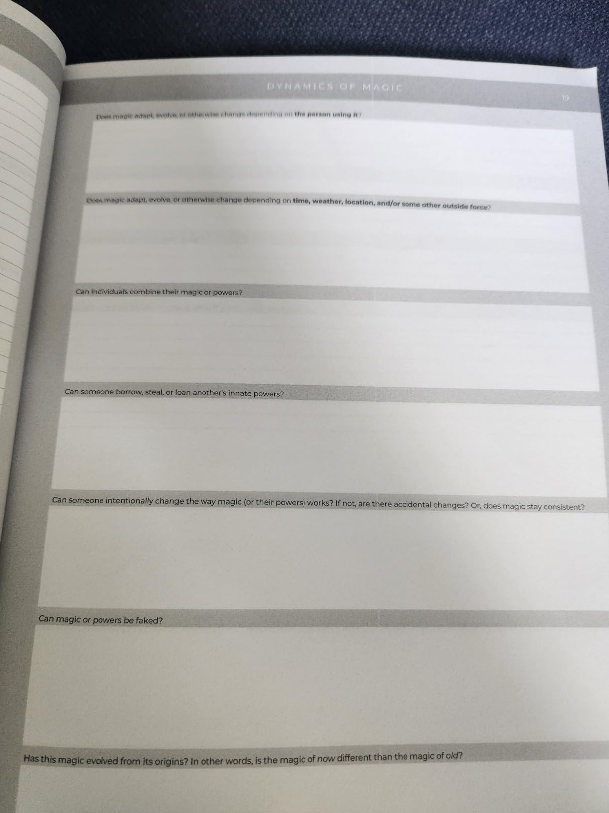 The Only Fantasy Workbook You'll Ever Need: Your New Magic System Bible (Series Bibles for Writers) Customer Review The Only Fantasy Workbook You'll Ever Need: Your New Magic System Bible (Series Bibles for Writers) - Customer Photo 3