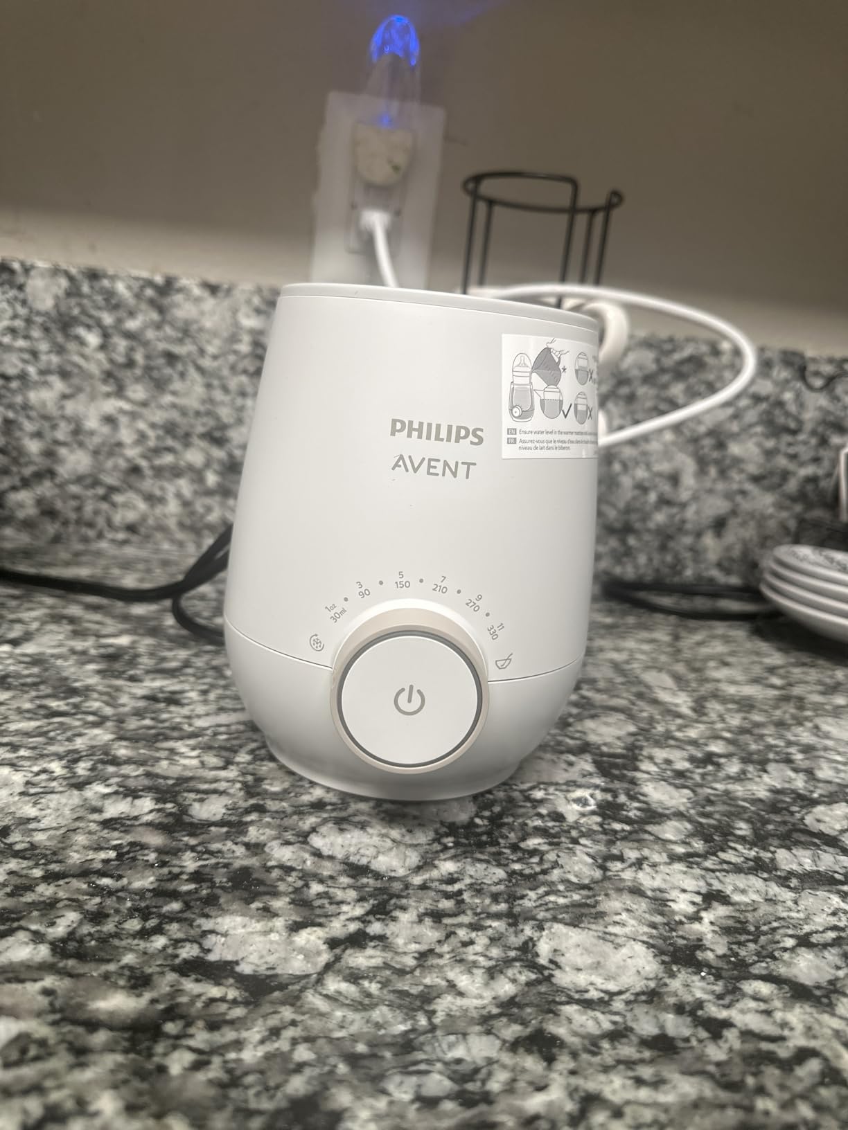 Philips Avent Premium Fast Bottle Warmer, with Smart Temperature Control, Water Bath Technology, Automatic Shut-Off, Model SCF358 Customer Review Philips Avent Premium Fast Bottle Warmer, with Smart Temperature Control, Water Bath Technology, Automatic Shut-Off, Model SCF358 - Customer Photo 2