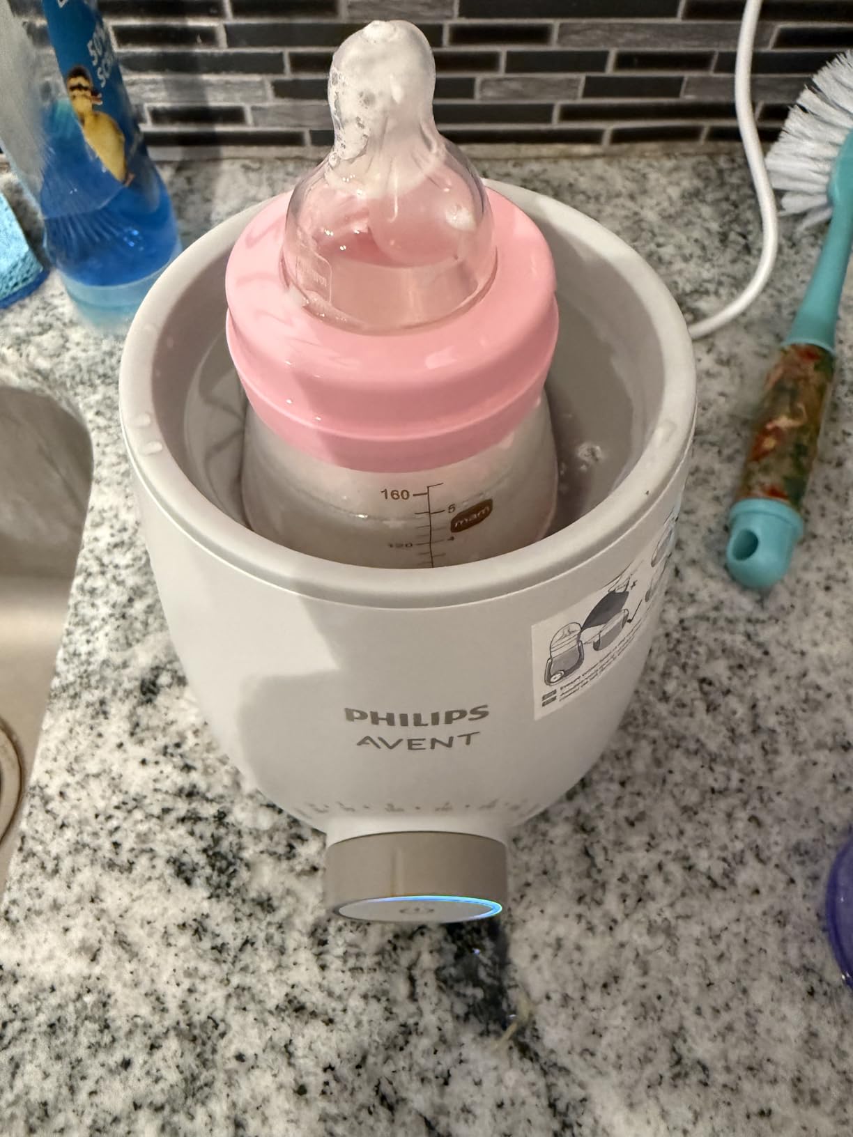 Philips Avent Premium Fast Bottle Warmer, with Smart Temperature Control, Water Bath Technology, Automatic Shut-Off, Model SCF358 Customer Review Philips Avent Premium Fast Bottle Warmer, with Smart Temperature Control, Water Bath Technology, Automatic Shut-Off, Model SCF358 - Customer Photo 4