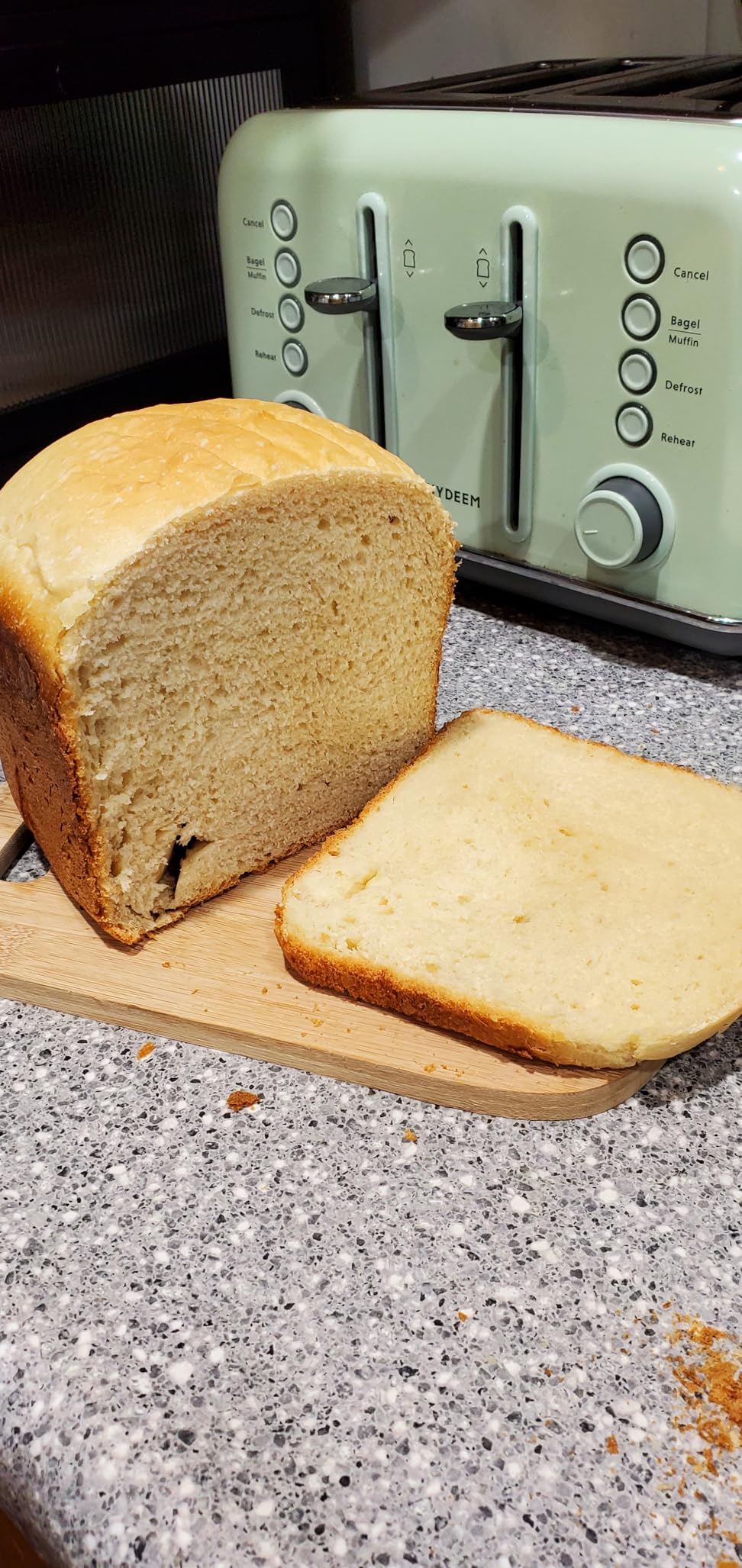 KITCHENARM 29-in-1 SMART Bread Machine with Gluten Free Setting 2LB 1.5LB 1LB Bread Maker Machine with Homemade Cycle - Stainless Steel Breadmaker with Recipes Whole Wheat Bread Making Machine - Customer Photo 2