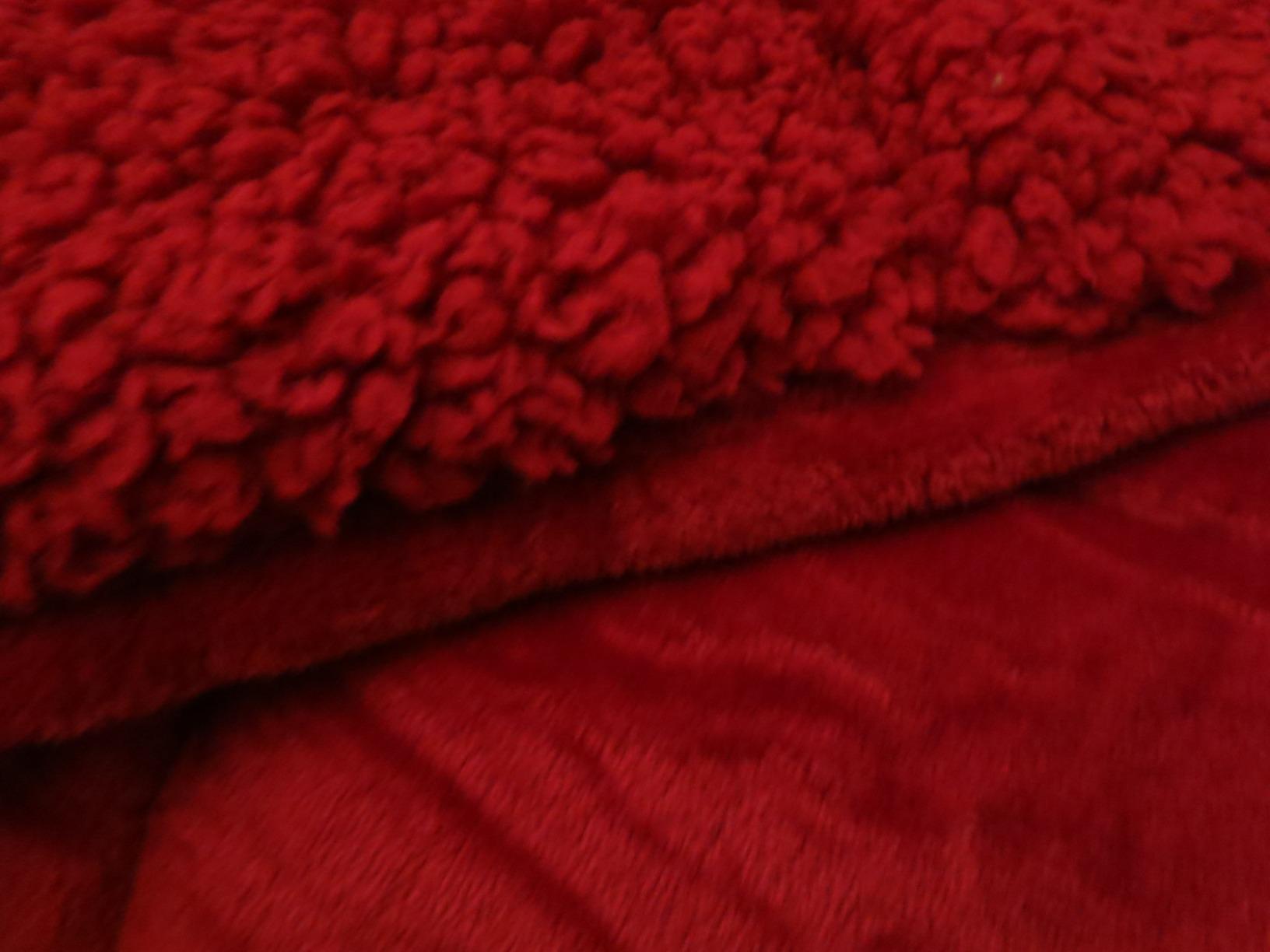 Wemore Sherpa Fleece Weighted Blanket for Adult, 15 lbs Dual Sided Cozy Fluffy Heavy Blanket, Ultra Fuzzy Throw Blanket with Soft Plush Flannel Top, 48 x 72 inches, Grey on Both Sides - Customer Photo 1