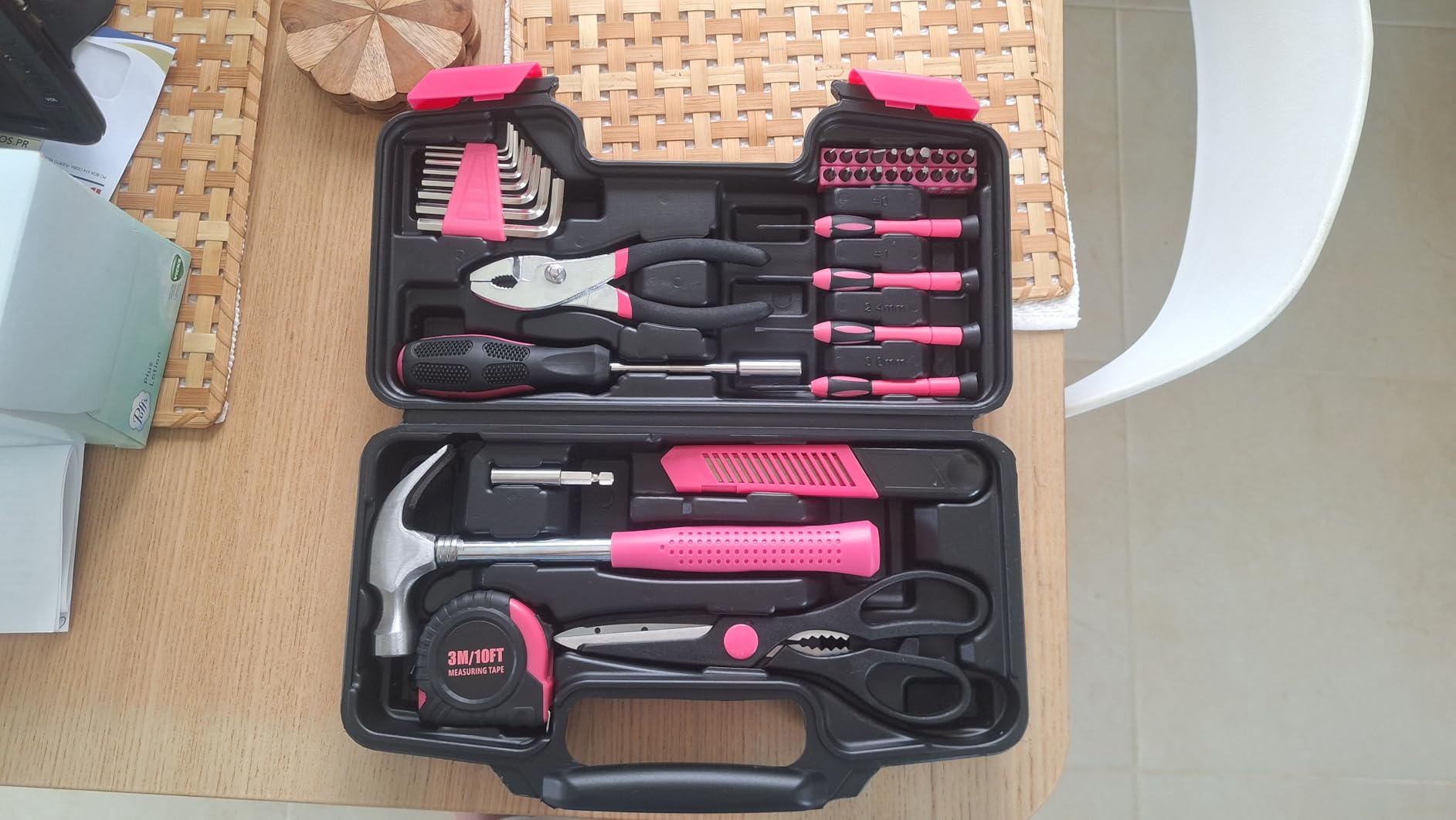 39-Piece Household Tools Kit - Small Basic Home Tool Set with Plastic Toolbox - Great for College Students, Household Use & More - Customer Photo 1