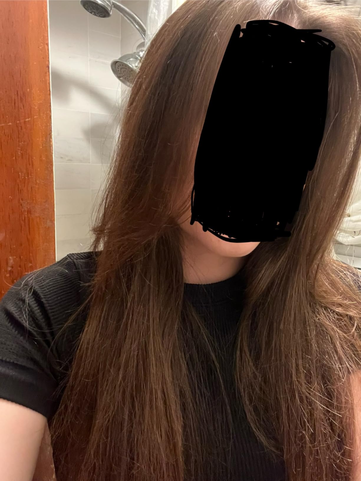 Professional Blowout Hair Dryer Brush, Black Gold Dryer and Volumizer, Hot Air Brush for Women, 75MM Oval Shape (Black Gold) - Customer Photo 3