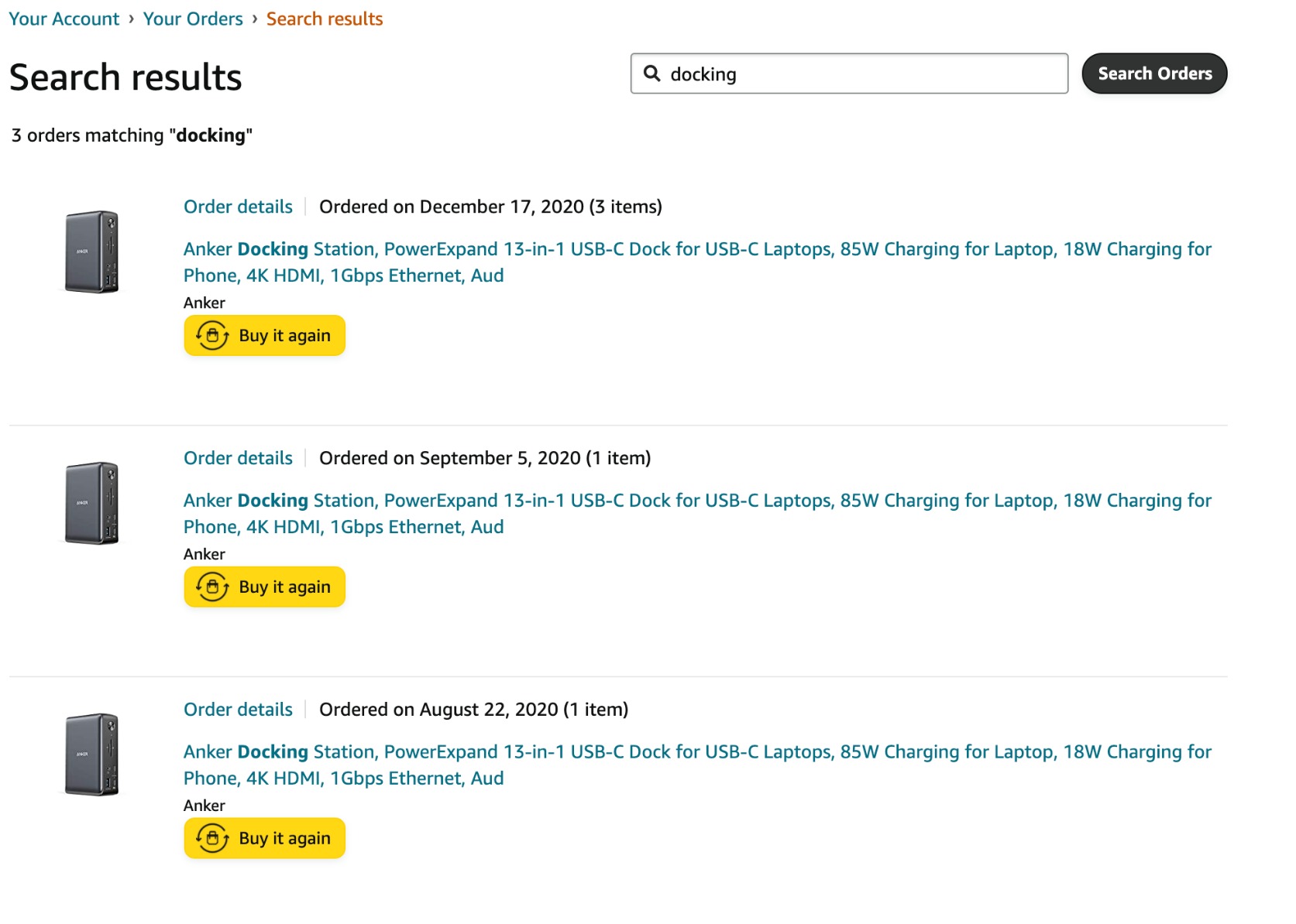 Anker Laptop Docking Station, 13-in-1 USB-C Docking Station, Triple Display with 2xHDMI and 1xDP, 10 Gbps USB-C and 5 Gbps USB-A Data, Ethernet, Audio, SD, 85W Charging for Dell, HP, Lenovo and More Customer Review Anker Laptop Docking Station, 13-in-1 USB-C Docking Station, Triple Display with 2xHDMI and 1xDP, 10 Gbps USB-C and 5 Gbps USB-A Data, Ethernet, Audio, SD, 85W Charging for Dell, HP, Lenovo and More - Customer Photo 3