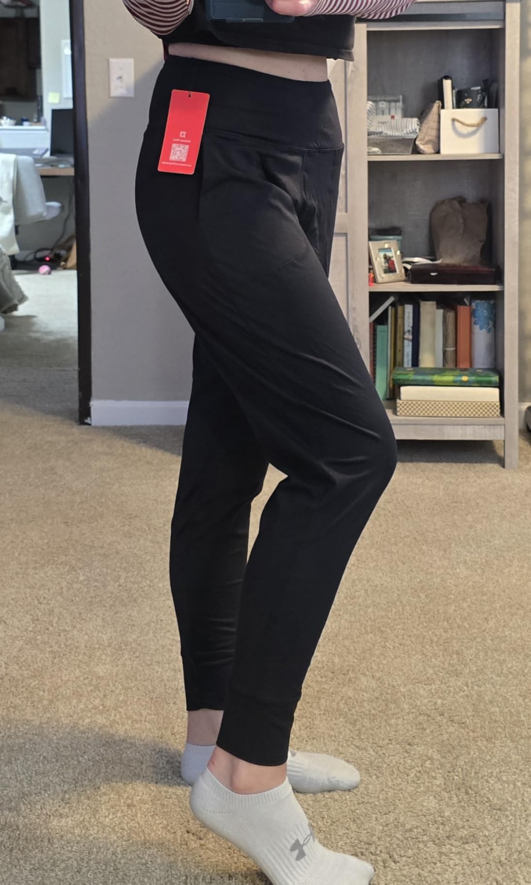 THE GYM PEOPLE Women's Joggers Pants Lightweight Athletic Leggings Tapered Lounge Pants for Workout, Yoga, Running - Customer Photo 2