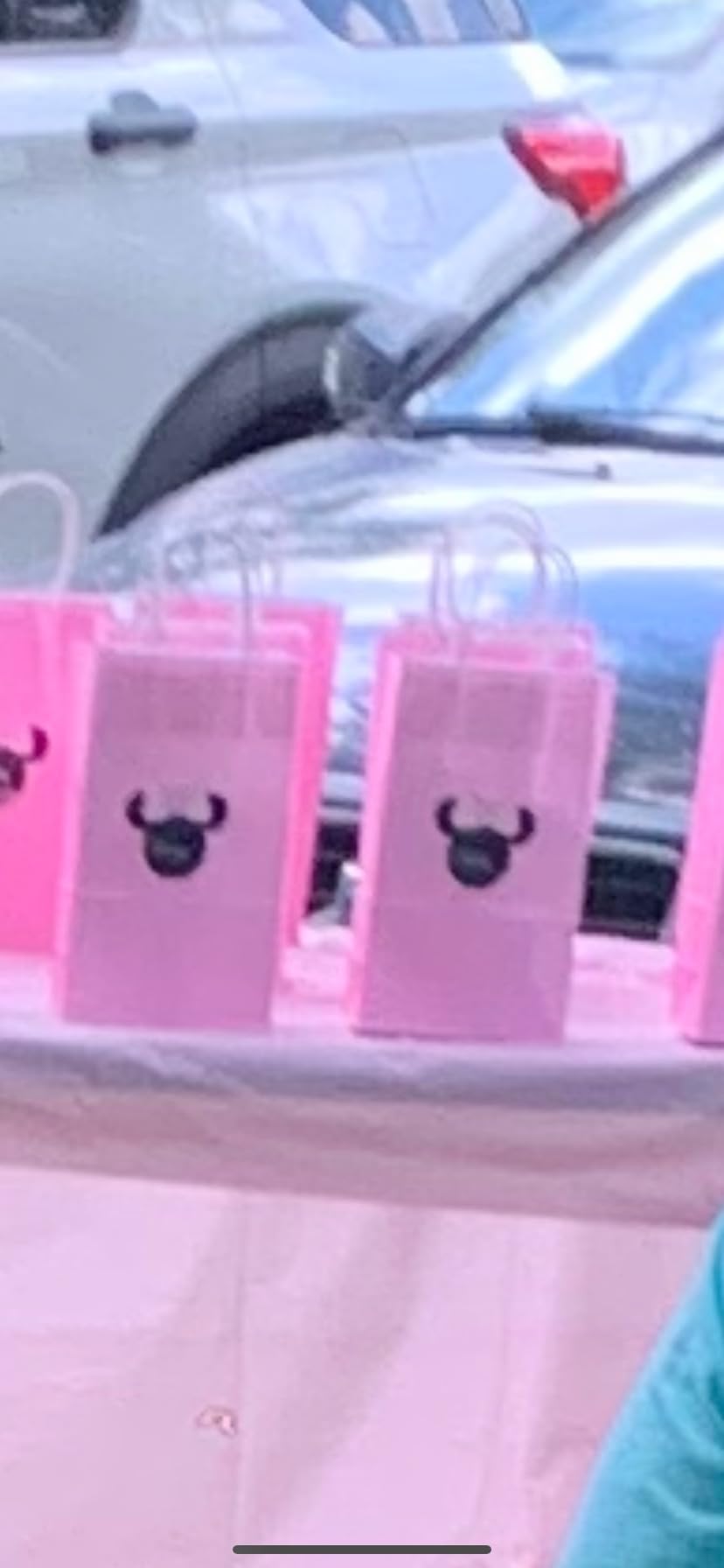 BLUE PANDA Mermaid Goodie Bags - 24 Mermaid Party Favors - Candy Buffet Treat Bags with Handle for Birthday Party Decoration & Undersea Goodies - Pack of 24, 5.3 x 3.2 x 9 in - Customer Photo 1