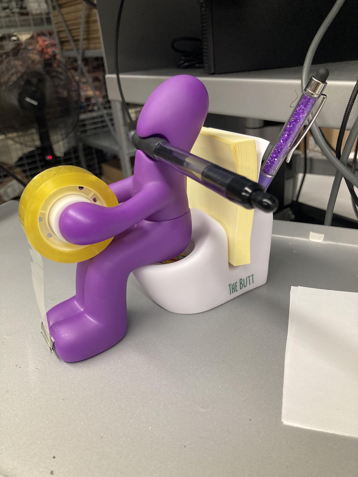 The Butt Tape Dispenser – Funny Gifts for Men – Weird Stuff, Desk Accessories for Men - Novelty, Fun Office Supplies Gag Gifts for Men - Teacher Gifts Boss Gifts for Men - Going Away Gift for Coworker - Customer Photo 2