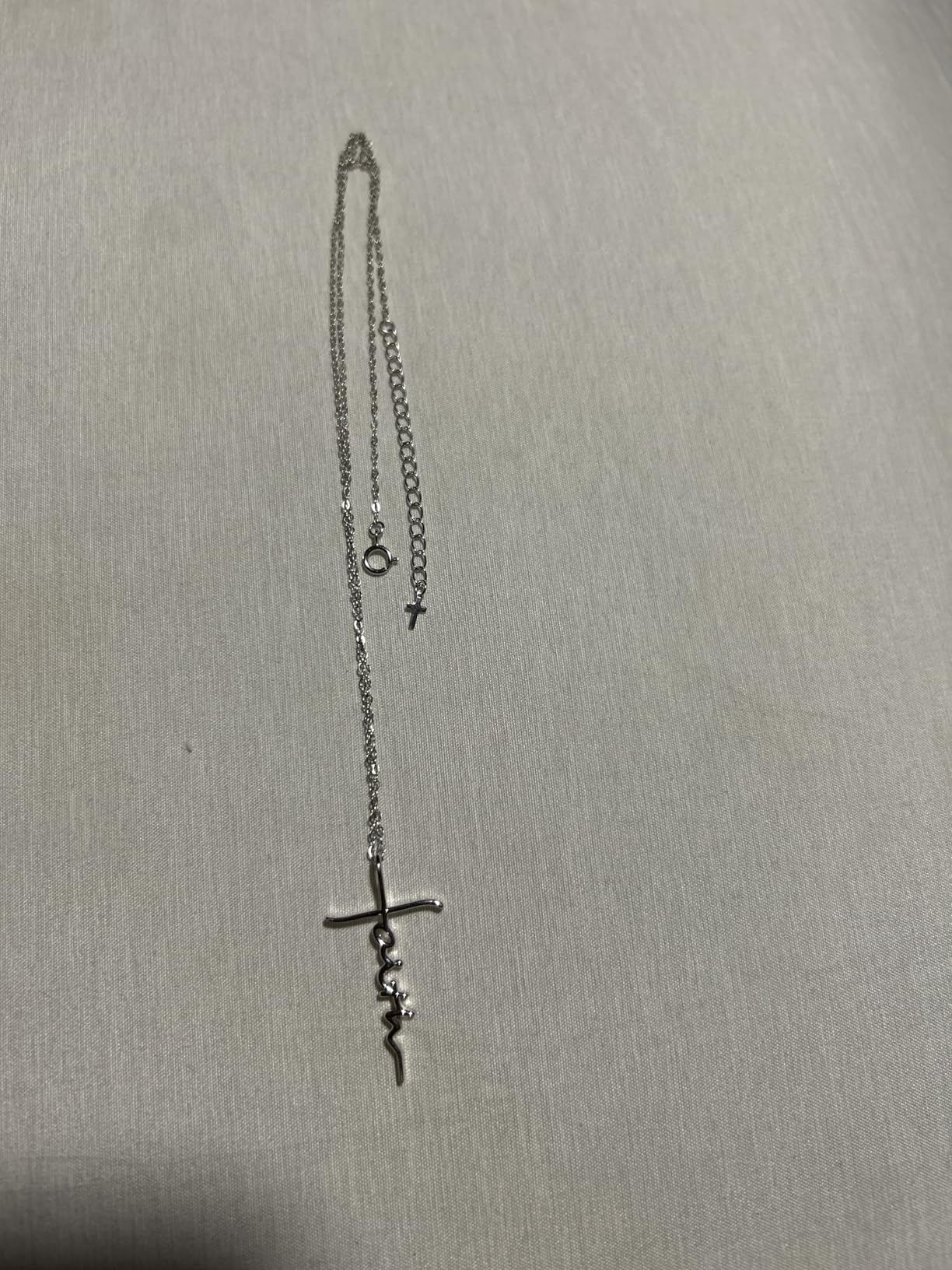 Lcherry Faith Cross Pendant Necklace for Women Religious Christian Jewelry Mother's Day Gifts for Women - Customer Photo 1