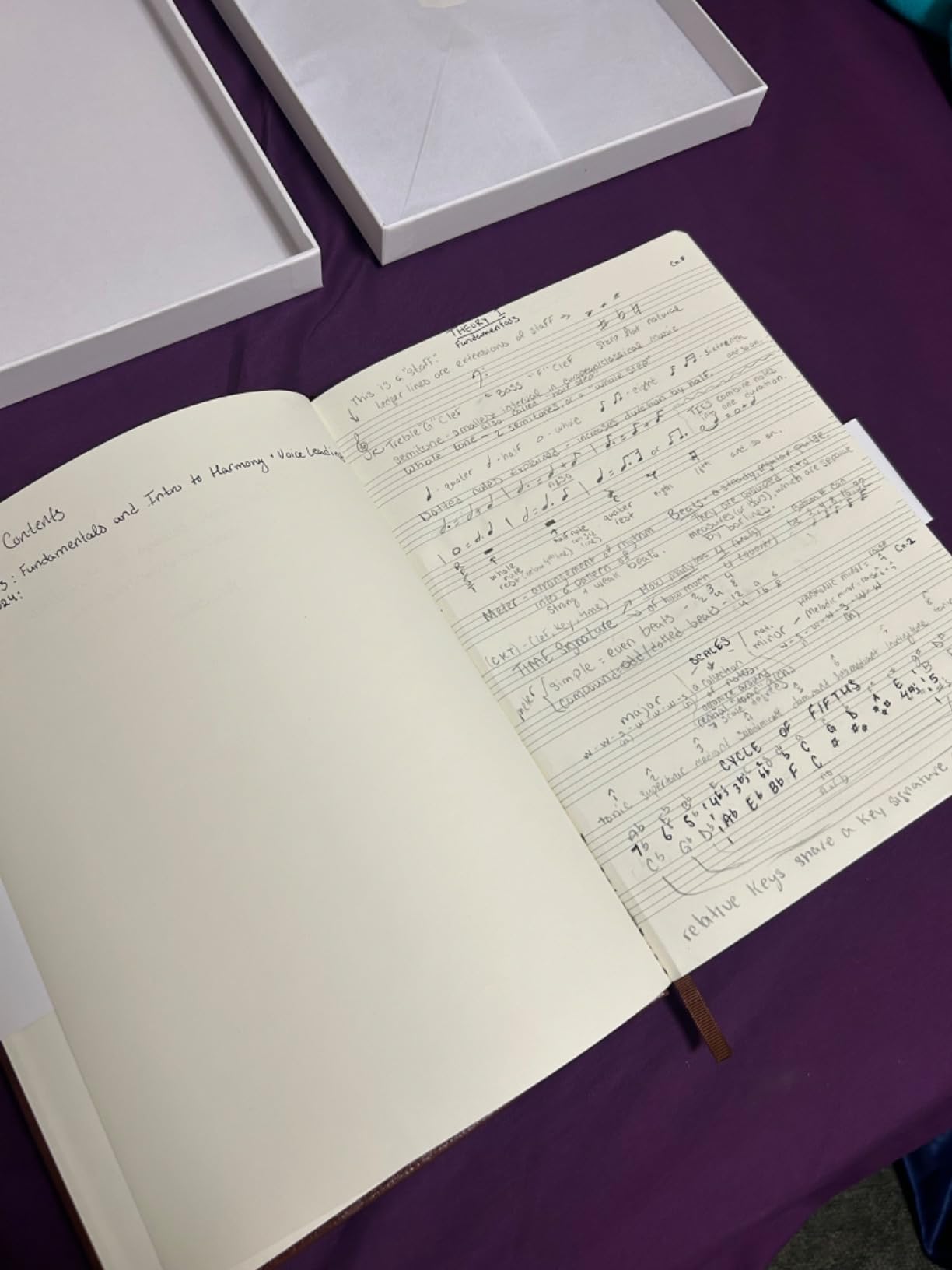 BEECHMORE BOOKS Blank Sheet Music Notebook – A4 8.5x11.5 for Songwriters, Musicians & Composers, 156 Thick 120gsm Pages, 10-Staff Perforated Sheets, Vegan Leather Hardcover, Elastic Closure, Gift Box - Customer Photo 2