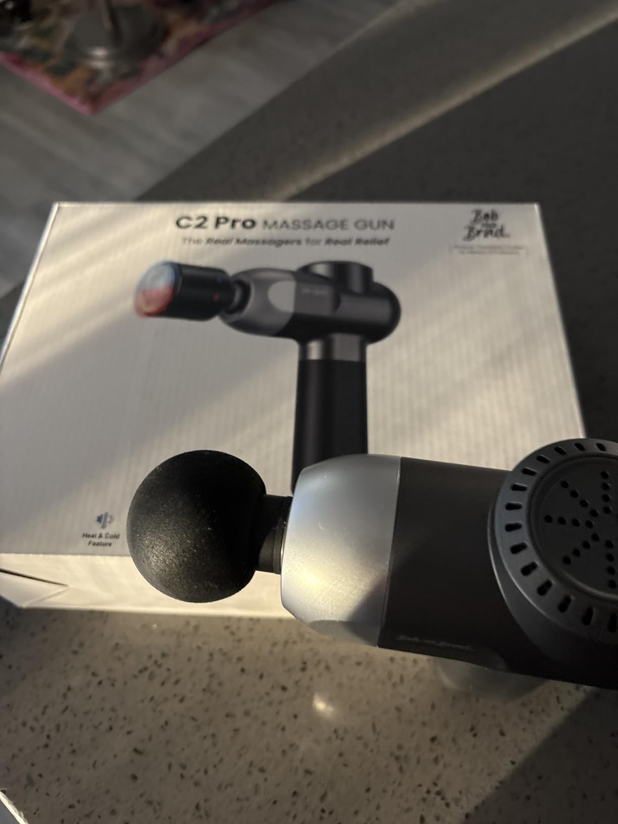 BOB AND BRAD C2 Massage Gun, Deep Tissue Percussion Massager Gun, Muscle Massager with 5 Speeds and 5 Heads, Electric Back Massagers for Professional Athletes Home Gym Customer Review BOB AND BRAD C2 Massage Gun, Deep Tissue Percussion Massager Gun, Muscle Massager with 5 Speeds and 5 Heads, Electric Back Massagers for Professional Athletes Home Gym - Customer Photo 2