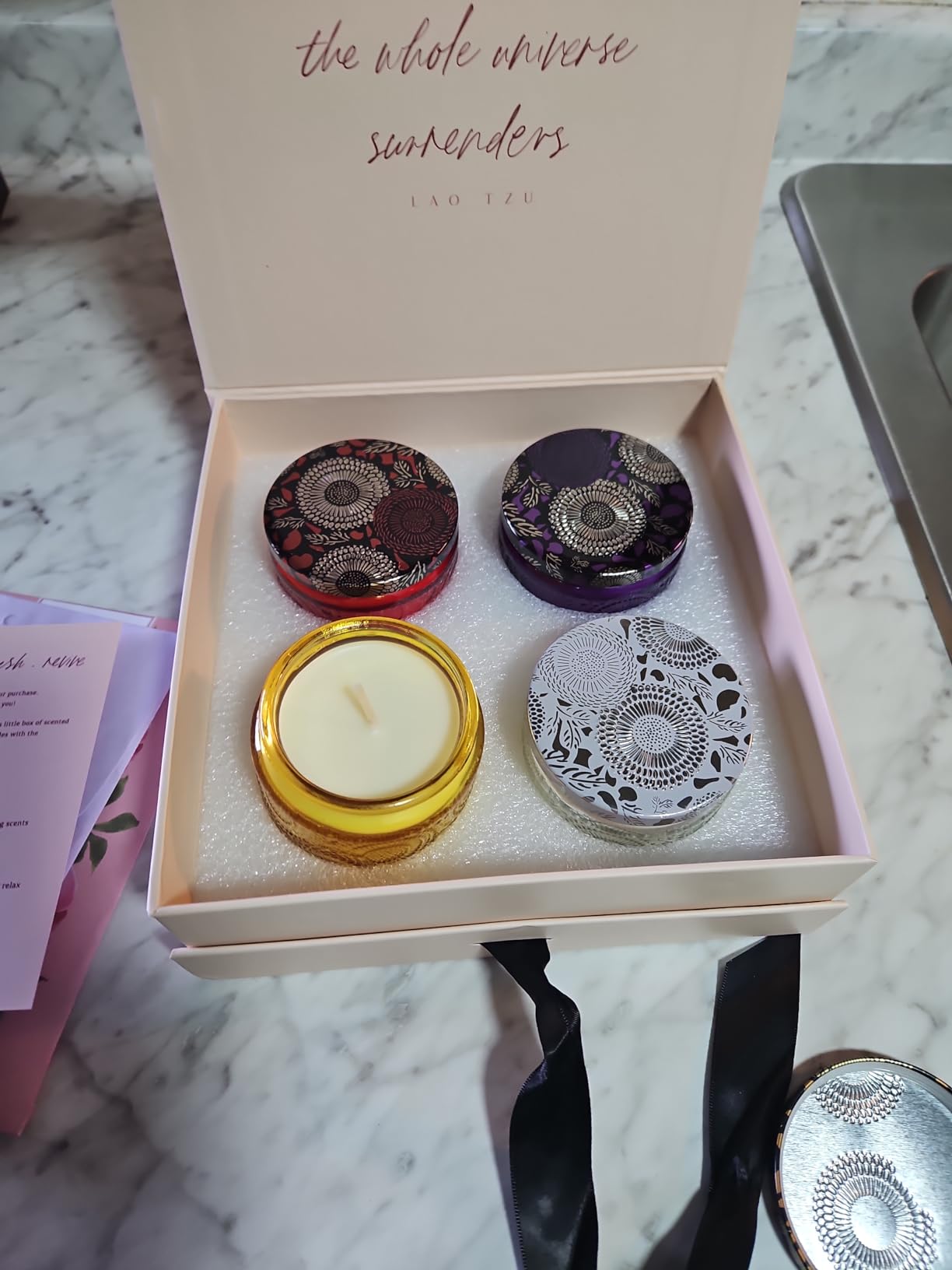 Aromatherapy Candle Set, 6-Piece Multicolor – Stress-Relief Scented Candles for Women, Spa Votives for Bath, Relaxation & Holiday Gifting Christmas - Customer Photo 1