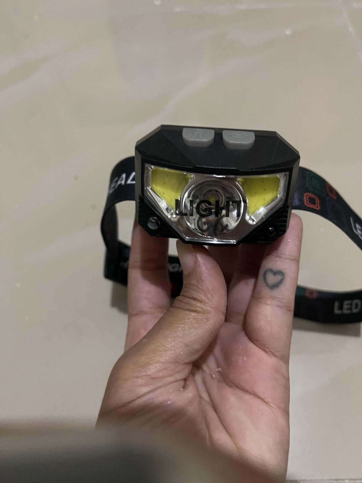 LHKNL Headlamp Flashlight, Lumen Ultra-Light Bright LED Rechargeable Headlight with White Red Light, 2-Pack Waterproof Motion Sensor Head Lamp,8 Modes for Outdoor Camping Running Hiking Fishing - Customer Photo 1