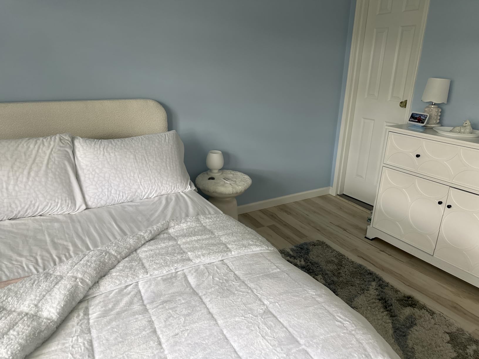 Cottonblue Weighted Blanket Queen Size 15lbs, Sherpa Weighted Blankets for Adults, Fuzzy Soft Flannel Bedding Blanket Throw, Cozy Plush Blanket for Sofa Bed, 60 x 80 inches, Blush Pink - Customer Photo 1