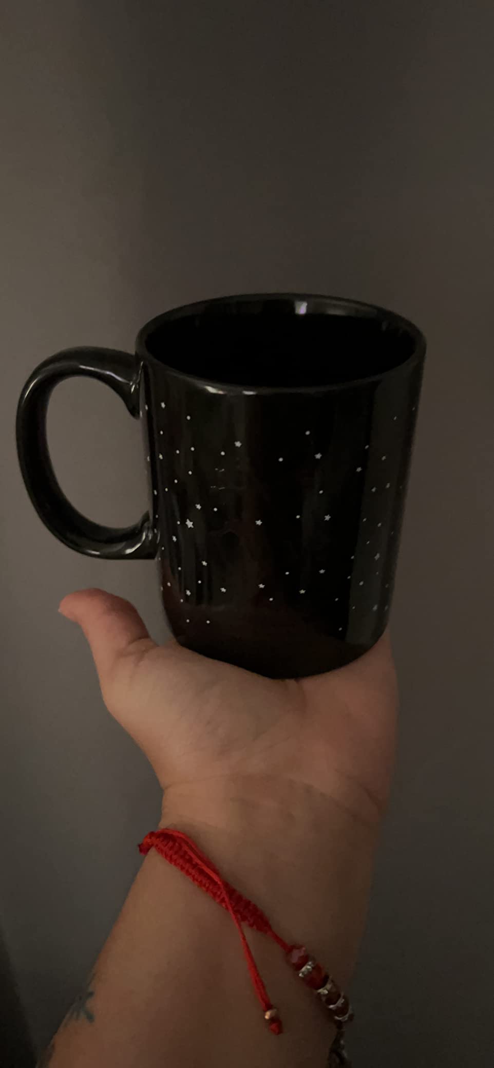 Okuna Outpost 11-Ounce Color Changing Coffee Mug - Heat-Reveal Constellations & Zodiac Sign Coffee Mug - Astrology Fans & Aquarius Cup for Women - Dishwasher-Safe & Color Changing Cup - 11 oz, Black - Customer Photo 1