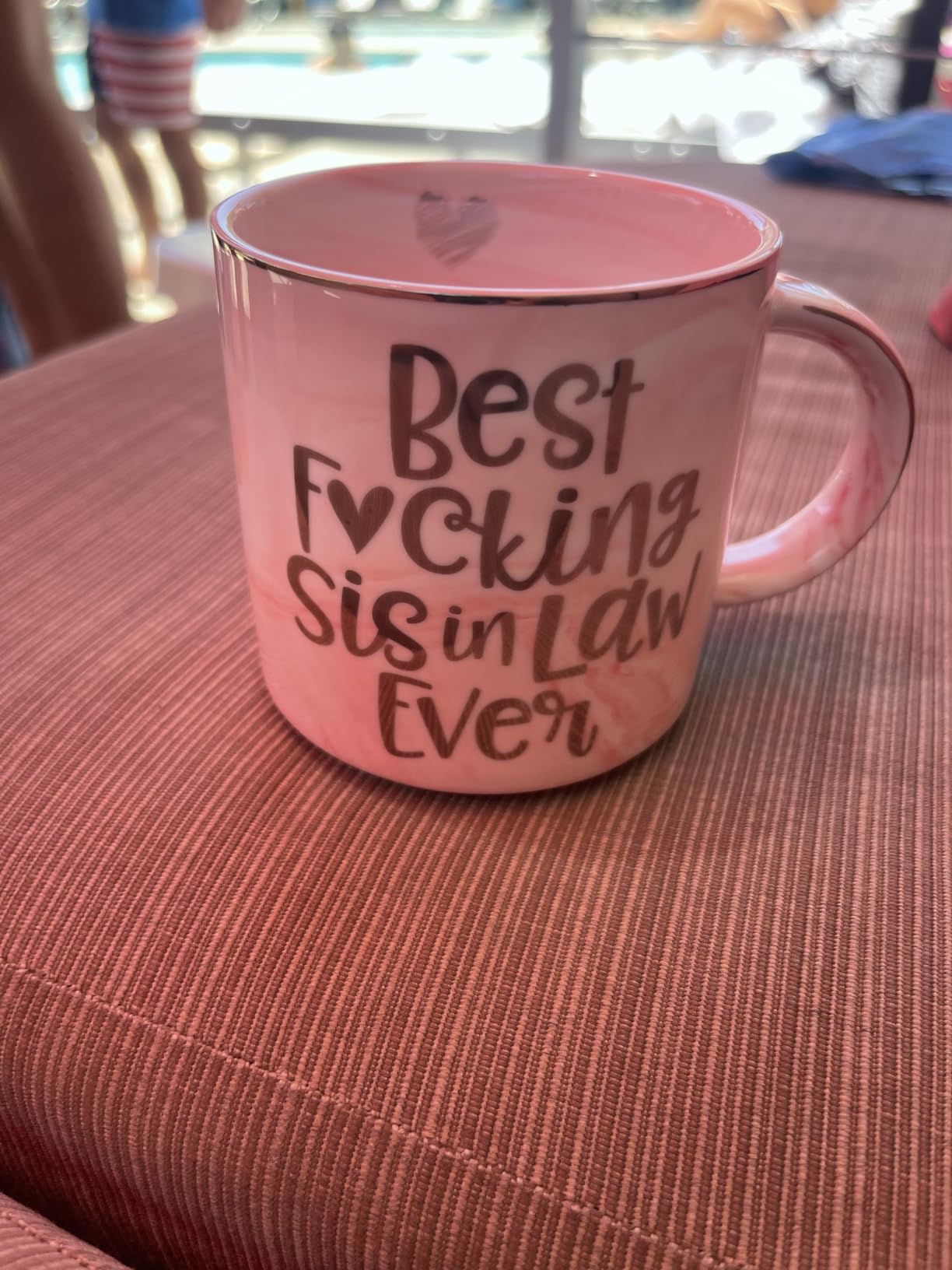 Hendson Sister In Law Gifts - Best Sis In Law Ever - Funny Sister In-Law Chirstmas Birthday Gift, Engagement, Wedding Gift, New To Be - Pink Mug, 11.5oz Coffee Cup - Customer Photo 2