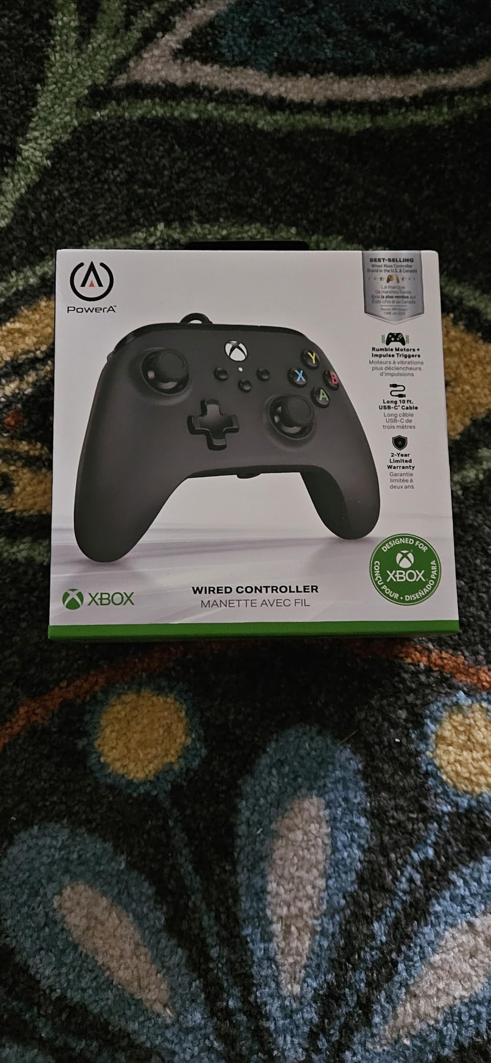 PowerA Wired Controller For Xbox Series X|S - Black, Gamepad, Video Game Controller Works with Xbox One - Customer Photo 1