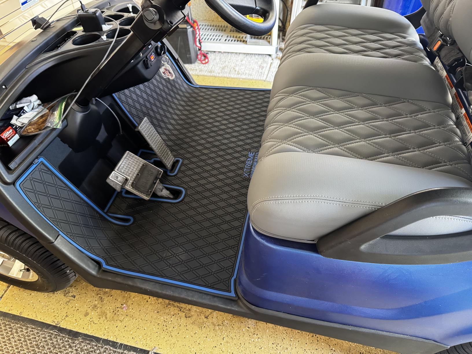 Xtreme Mats Full Coverage Rubber Golf Cart Floor Mat Compatible with Yamaha Brand Golf Carts Drive2, DR2 EFI QuieTech (All Black) Customer Review Xtreme Mats Full Coverage Rubber Golf Cart Floor Mat Compatible with Yamaha Brand Golf Carts Drive2, DR2 EFI QuieTech (All Black) - Customer Photo 2