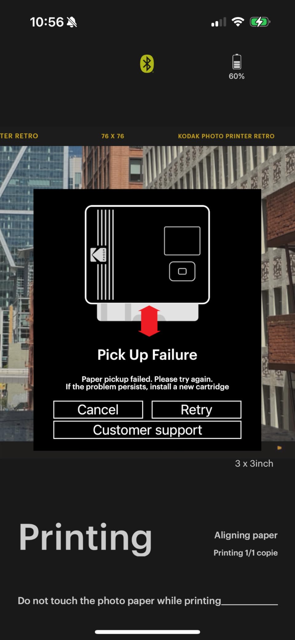 KODAK Mini Shot 3 Retro 4PASS 2-in-1 Instant Digital Camera and Photo Printer (3x3 inches) + 60 Sheets Cartridge Bundle, White - Customer Photo 3