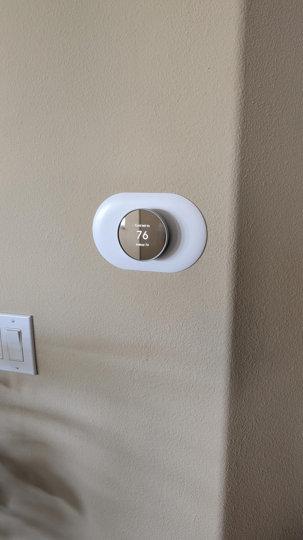 Google Nest Thermostat - Smart Thermostat for Home - Programmable Wifi Thermostat - Snow Customer Review Google Nest Thermostat - Smart Thermostat for Home - Programmable Wifi Thermostat - Snow - Customer Photo 1