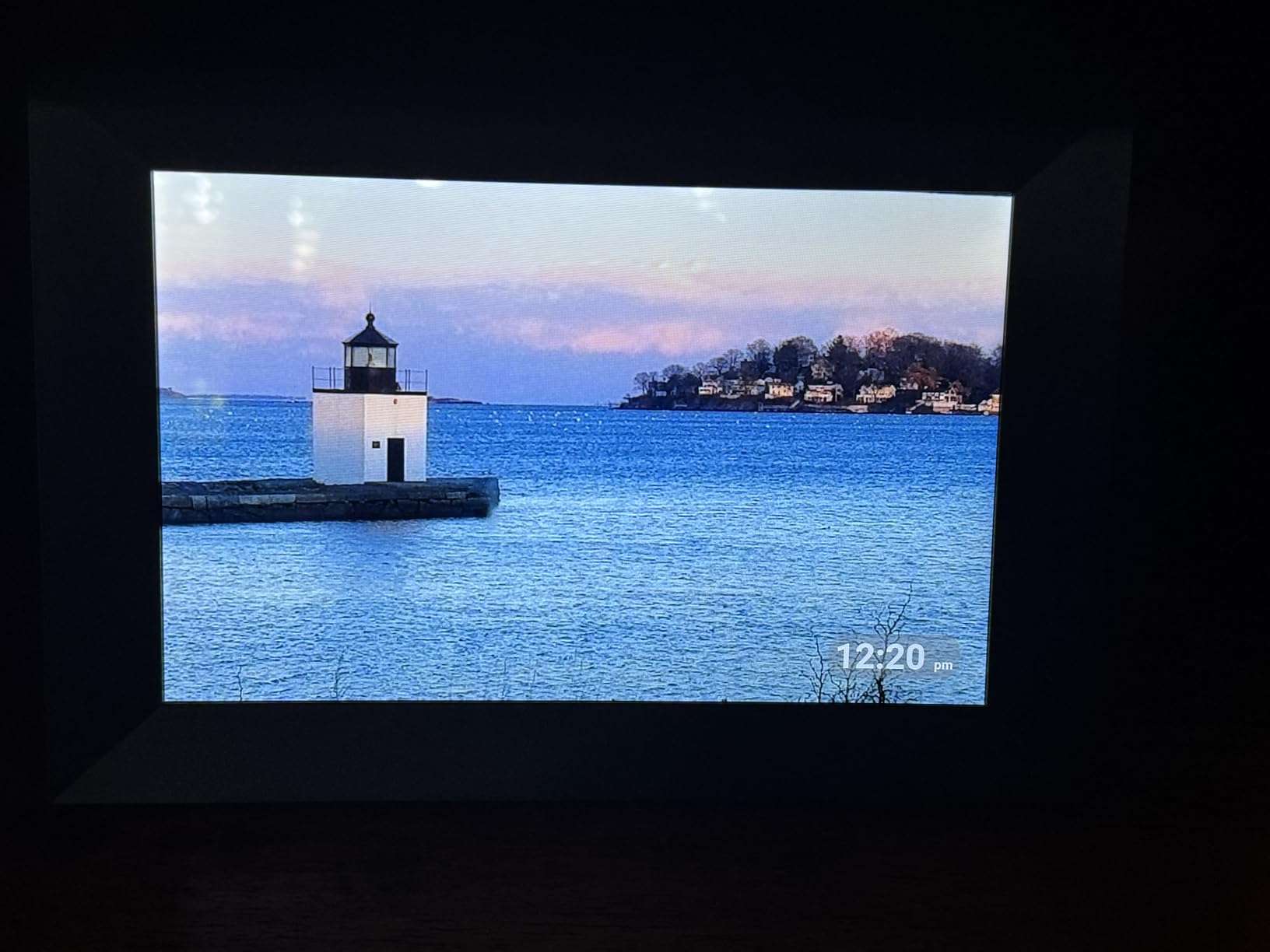 AEEZO 10.1 Inch WiFi Digital Picture Frame, IPS Touch Screen Smart Cloud Photo Frame with 32GB Storage, Easy Setup to Share Photos or Videos via AiMOR APP, Auto-Rotate, Wall Mountable (Black) - Customer Photo 1