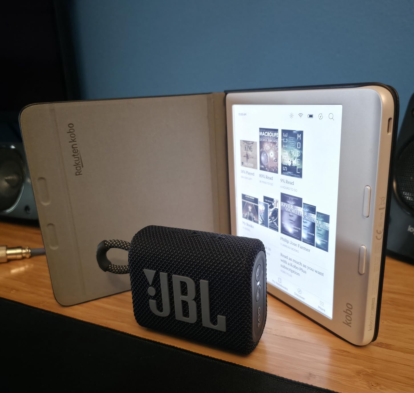 JBL Go 3 - Portable Mini Bluetooth Speaker, big audio and punchy bass, IP67 waterproof and dustproof, 5 hours of playtime, speaker for home, outdoor and travel (Black) - Customer Photo 1