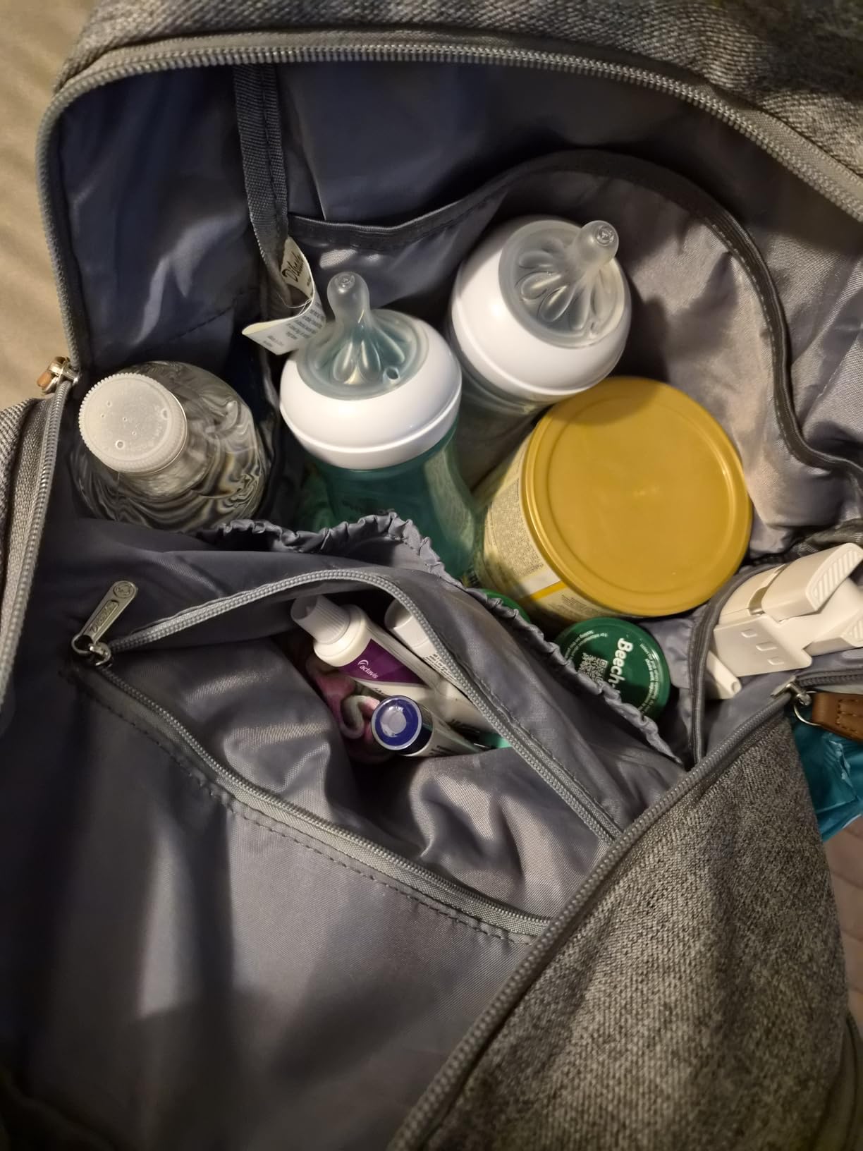 Dikaslon Diaper Bag Backpack with Portable Changing Pad, Pacifier Case and Stroller Straps, Large Unisex Baby Bags for Boys Girls, Multipurpose Travel Back Pack Moms Dads, Black Customer Review Dikaslon Diaper Bag Backpack with Portable Changing Pad, Pacifier Case and Stroller Straps, Large Unisex Baby Bags for Boys Girls, Multipurpose Travel Back Pack Moms Dads, Black - Customer Photo 4