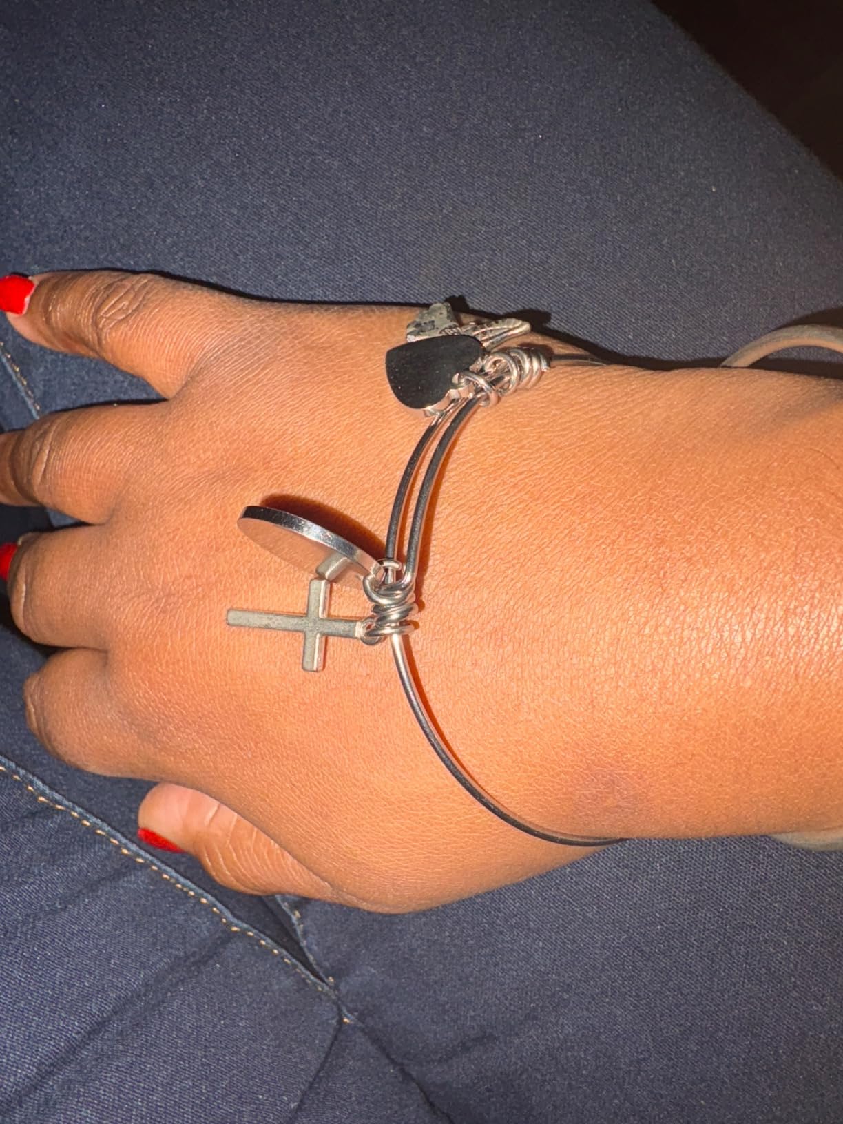 Kivosliviz Baptism Bracelet for Women Adult Baptism Gift Baptized Bracelet for Teen Girl - Customer Photo 1