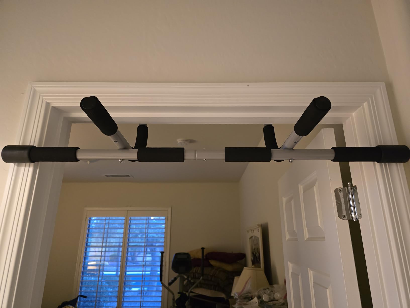 Ally Peaks Pull Up Bar for Doorway | Thickened Steel Max Limit 440 lbs Upper Body Fitness Workout Bar| Multi-Grip Strength for Doorway | Indoor Chin-Up Bar Fitness Trainer for Home Gym Portable - Customer Photo 2