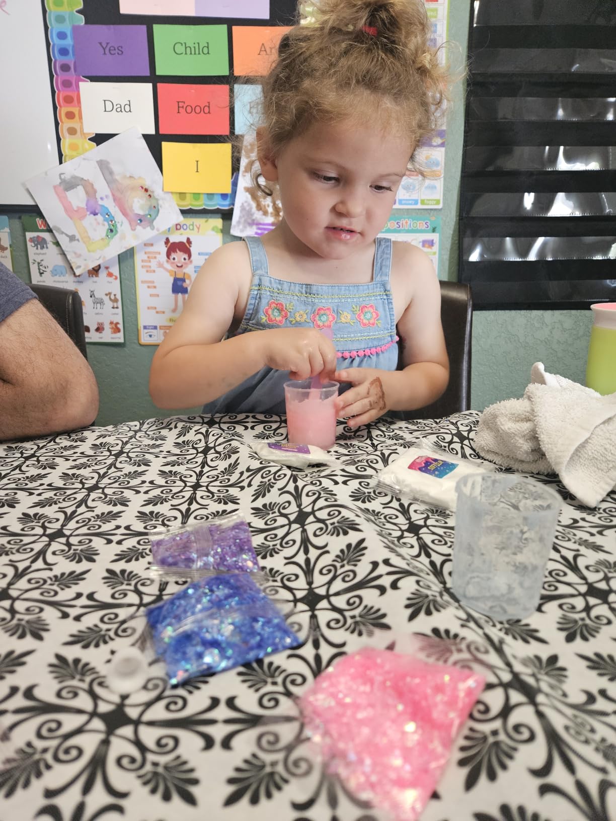 GirlZone Egg Surprise Mermaid Sparkle Slime Kit for Girls Ages 7–12, DIY Glow-in-The-Dark Slime Set with Glitter Add-Ins & 39 Pieces, Fun Creative Craft Activity, Christmas for Kids - Customer Photo 1