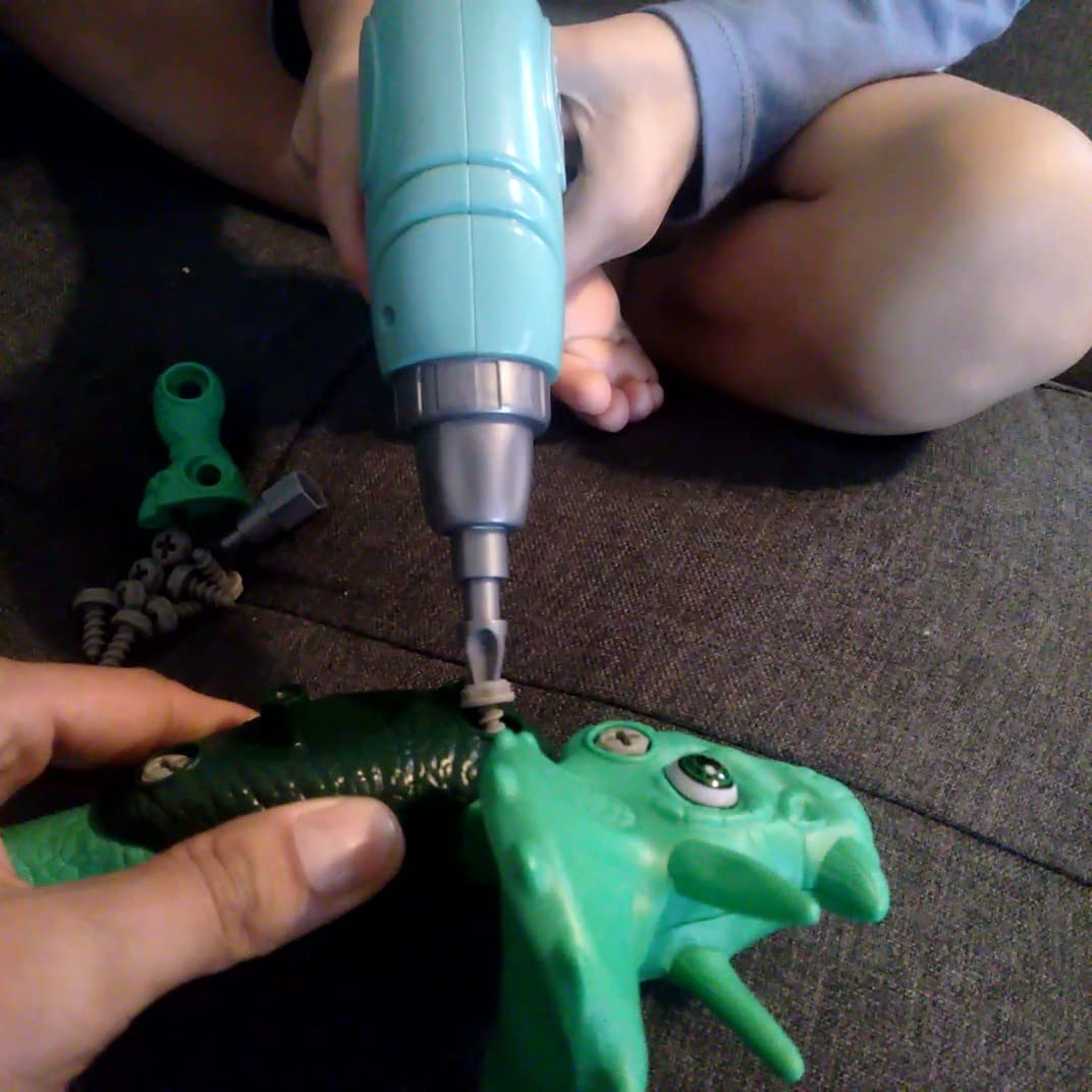 Laradola Dinosaur Toys for 3 4 5 6 7 8 Year Old Boys, Take Apart Dinosaur Toys for Kids 3-5 5-7 STEM Construction Building Kids Toy with Electric Drill, Party Christmas Birthday Gifts Boys Girls - Customer Photo 5