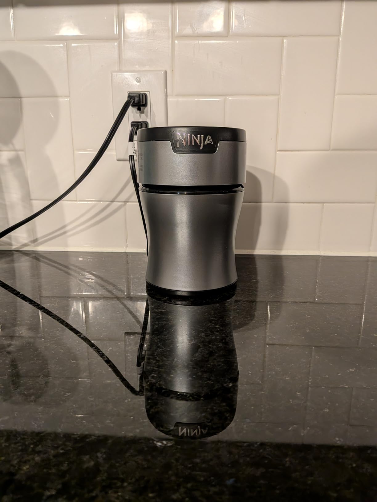 Ninja | Blender | Nutri Pro | Single Serve | For Smoothies, Salsa, Shakes and Frozen Drinks | Includes 2 Smoothie Cups & Lids | Crushes Ice, Fruit & Veggies |Silver | BN401 Customer Review Ninja | Blender | Nutri Pro | Single Serve | For Smoothies, Salsa, Shakes and Frozen Drinks | Includes 2 Smoothie Cups & Lids | Crushes Ice, Fruit & Veggies |Silver | BN401 - Customer Photo 1