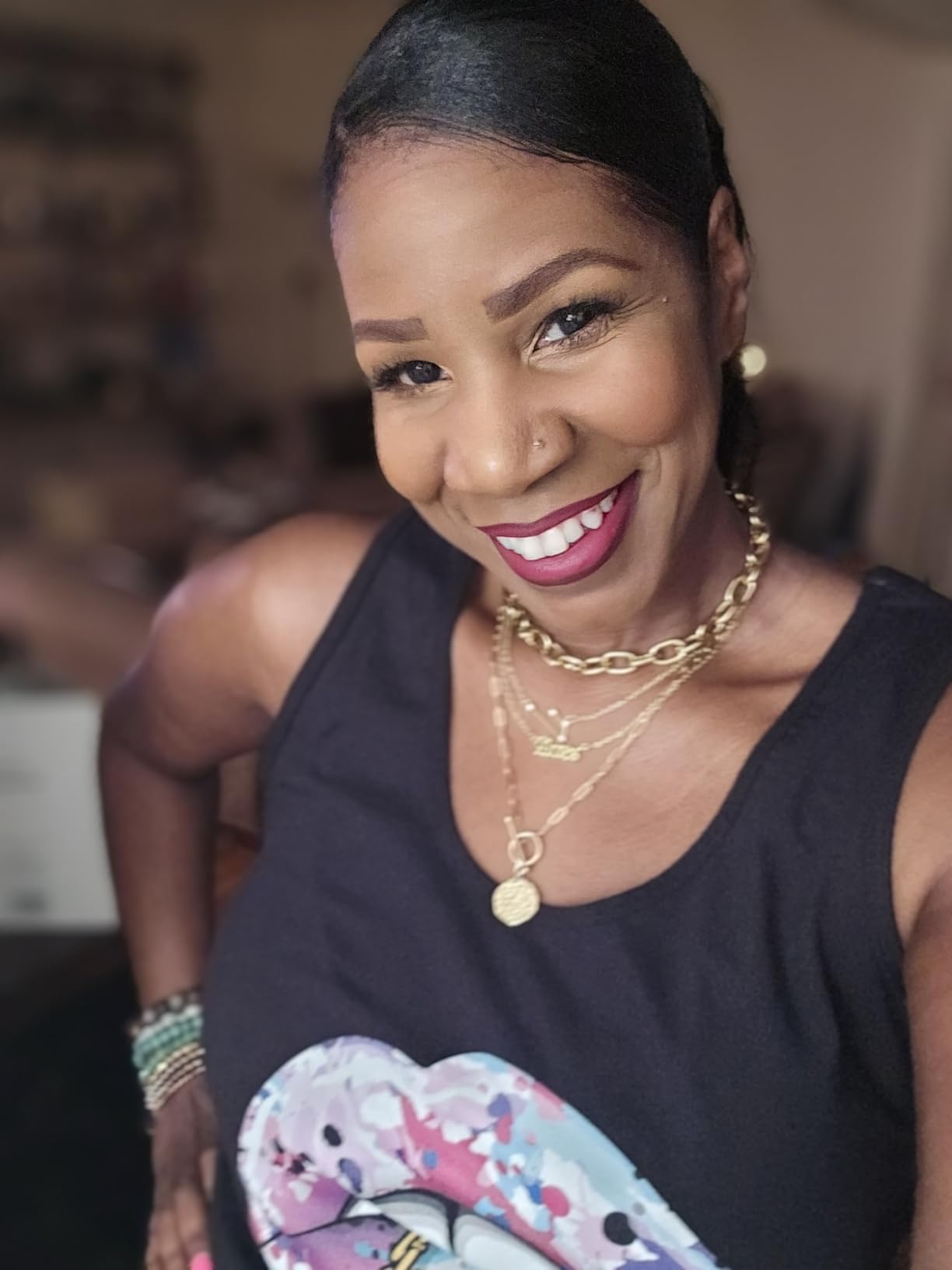 PANTIDE 3Pcs Constellation Zodiac Layer Necklaces for Women Girls, Retro 14K Gold Plated 12 Constellation Pendant Necklace Exquisite Letter Horoscope Old English Zodiac Sign Jewelry Birthday Gift - Customer Photo 5