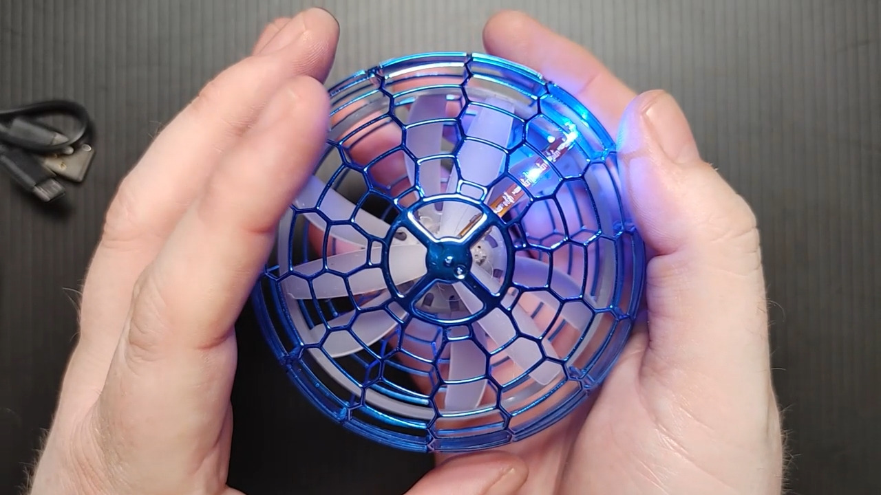 Flying Orb Ball (Blue, 2025 Upgraded) with Dazzling Lights, Magic Hover Spinner, Cool Boomerang Drone, Floating Cosmic Globe, Kids Toys Gifts for 6 7 8 9 10 Year Old Boys Girls - Customer Photo 1