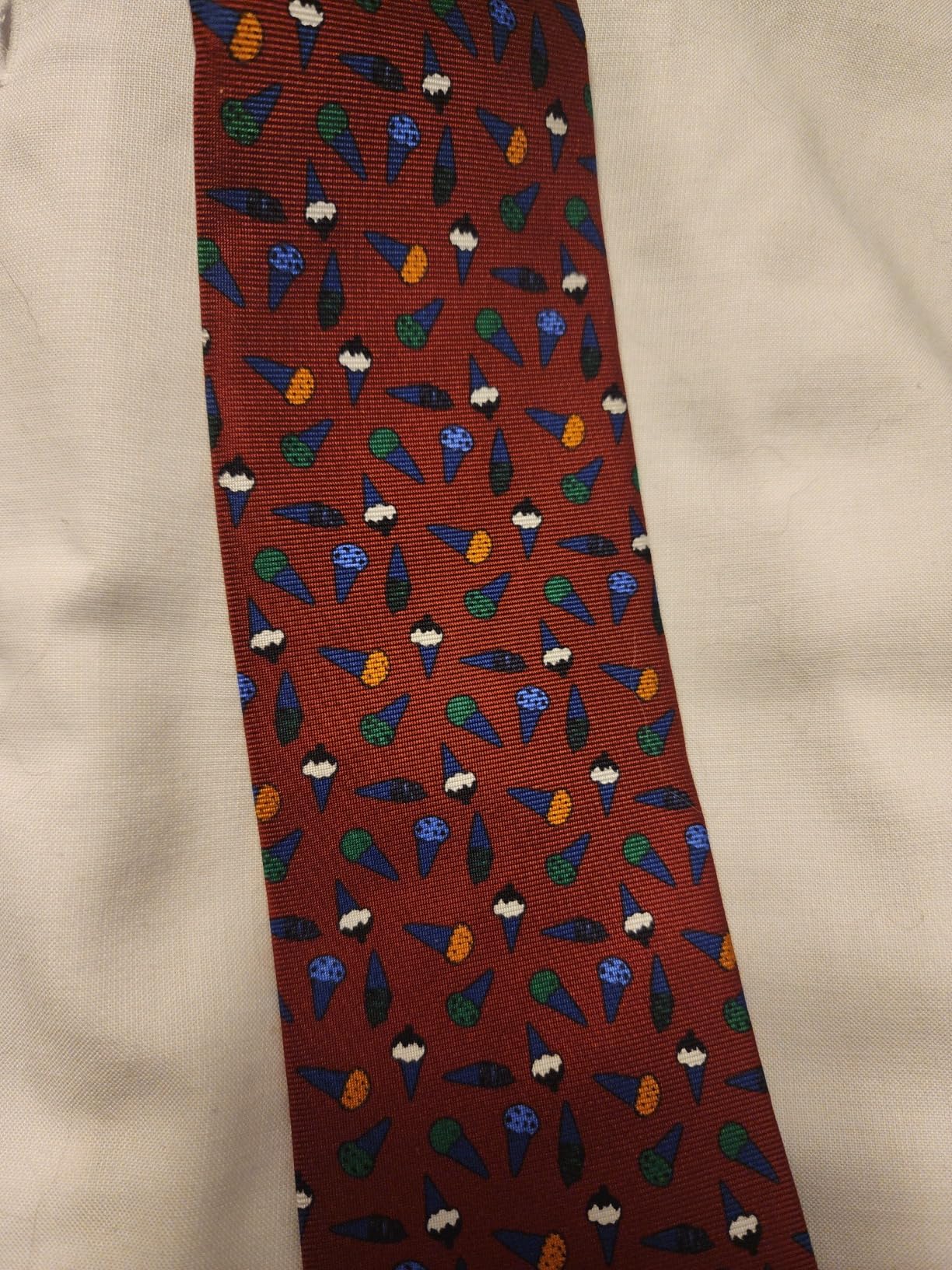 Italian Silk & Silk-Cotton Ties, Hand-Finished, Tipped, Premium Men's Formal Accessories - Customer Photo 1