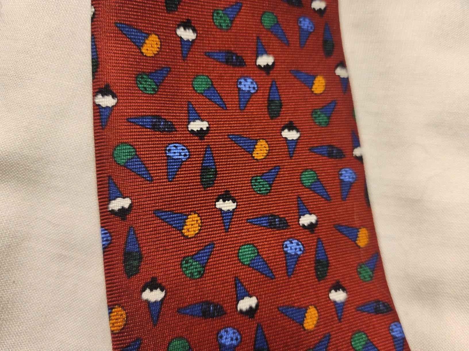 Italian Silk & Silk-Cotton Ties, Hand-Finished, Tipped, Premium Men's Formal Accessories - Customer Photo 2