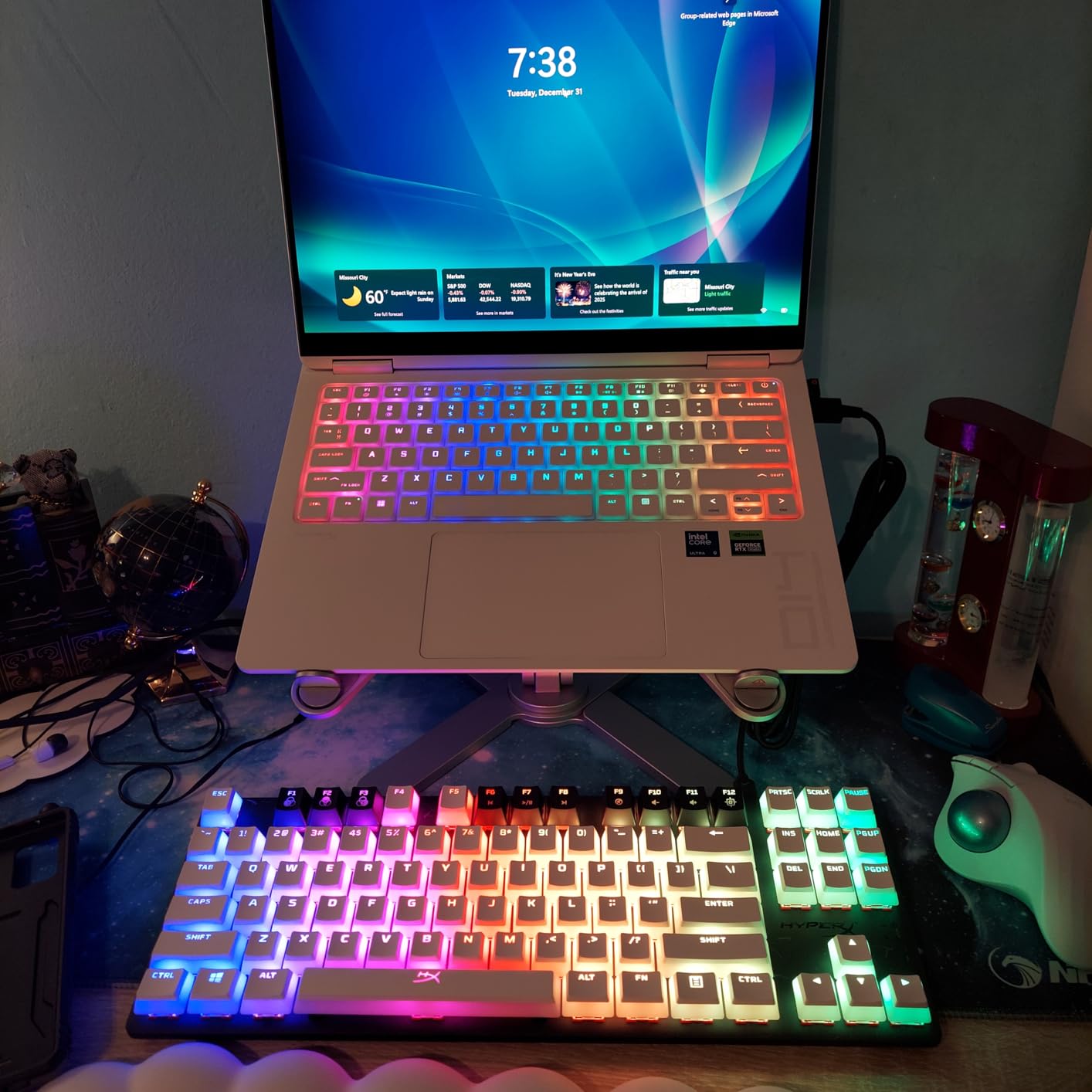 HyperX Alloy Origins 60 - Mechanical Gaming Keyboard, Ultra Compact 60% Form Factor, Double Shot PBT Keycaps, RGB LED Backlit, NGENUITY Software Compatible - Linear HyperX Red Switch,Black - Customer Photo 2