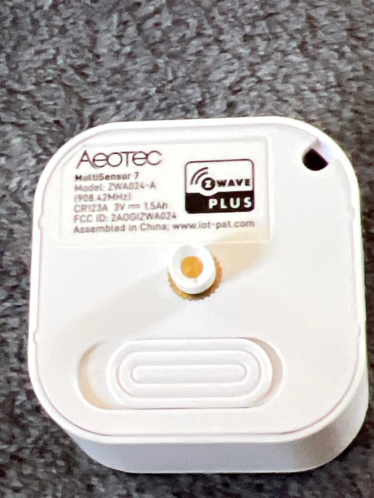 Aeotec MultiSensor 7, 6-in-1 Zwave Sensors Contains Monitor Motion, Temperature, Light, Humidity, UV, and Vibration, Z-Wave Plus, Gen7, S2, SmartStart Enabled, Compatible with Zwave Hub Smartthings Customer Review Aeotec MultiSensor 7, 6-in-1 Zwave Sensors Contains Monitor Motion, Temperature, Light, Humidity, UV, and Vibration, Z-Wave Plus, Gen7, S2, SmartStart Enabled, Compatible with Zwave Hub Smartthings - Customer Photo 3