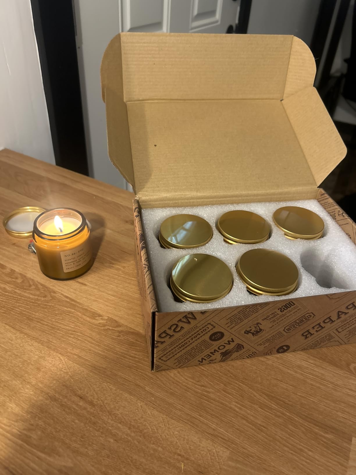 6 Pack Candles for Home Scented Aromatherapy Candle Gift Set for Women Soy Wax Long Lasting Amber Jar Candles Gift for Birthday Mother's Thanksgiving Day Present - Customer Photo 1