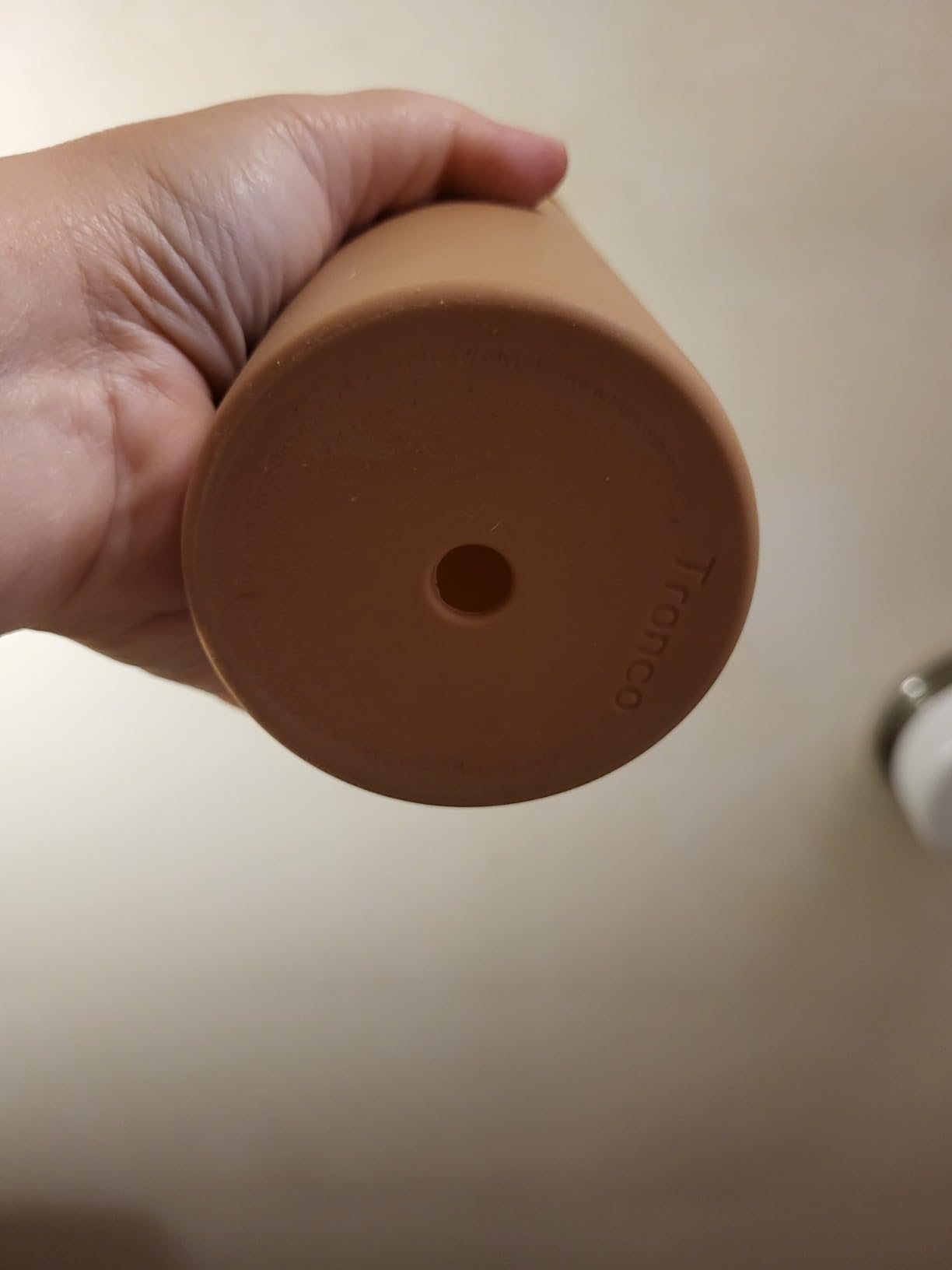 Tronco 20 oz Glass Tumbler with Lid and Straw, Iced Coffee Cup and Smoothie Cup with Bamboo Lids & Protective Silicone Sleeve, Dishwasher Safe, BPA-Free, Glass Cup 1 Pack - Customer Photo 1