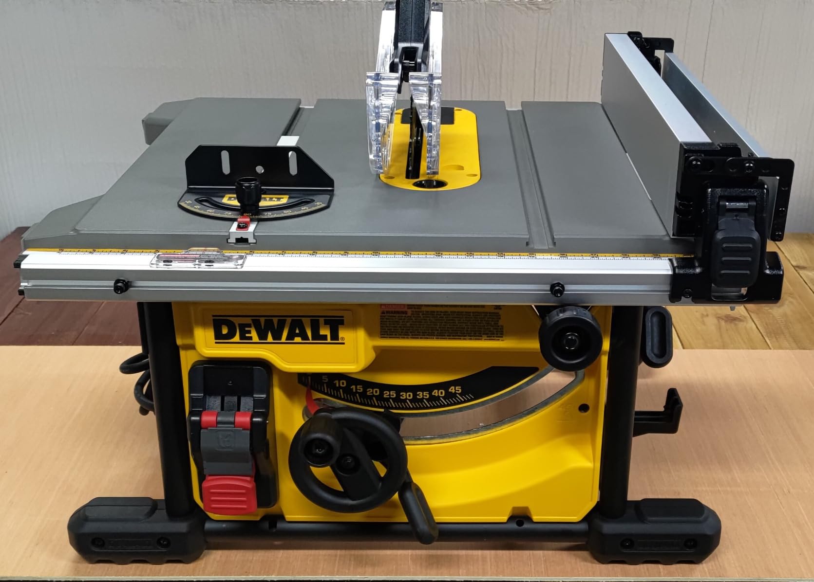 DEWALT Portable Table Saw with Stand, 8-1/4 inch, up to 48-Degree Angle Cuts (DWE7485WS) Customer Review DEWALT Portable Table Saw with Stand, 8-1/4 inch, up to 48-Degree Angle Cuts (DWE7485WS) - Customer Photo 4